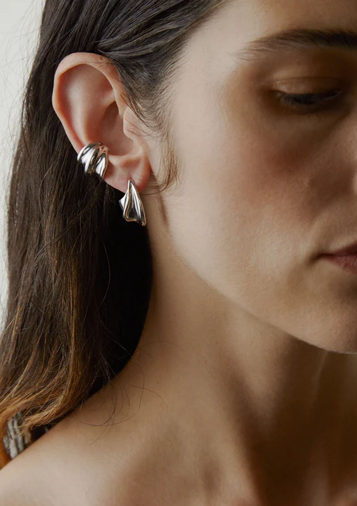 Wave Earrings | Silver