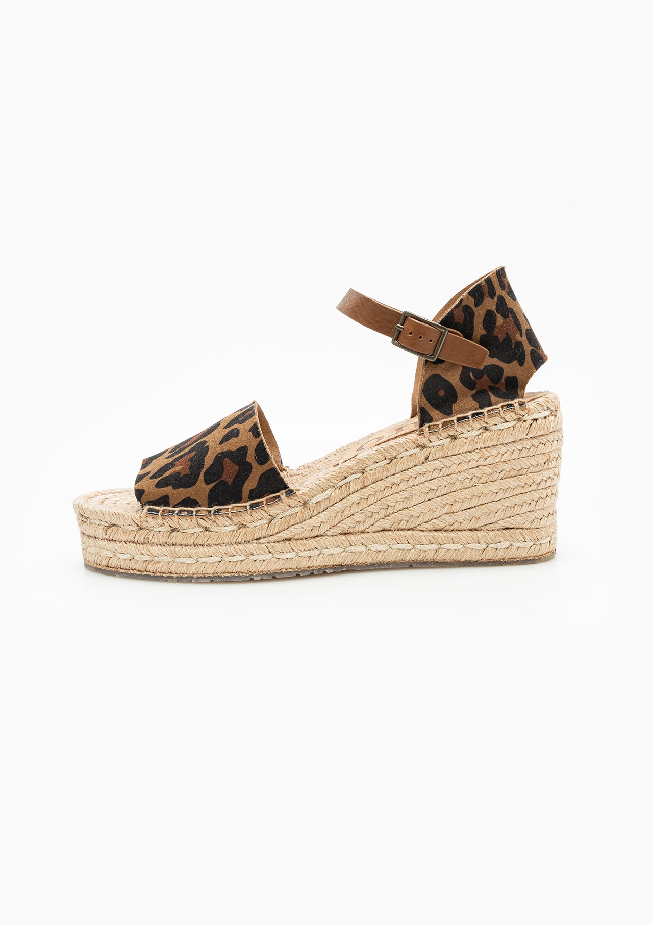 Orazia Wedge | Leopard Satin