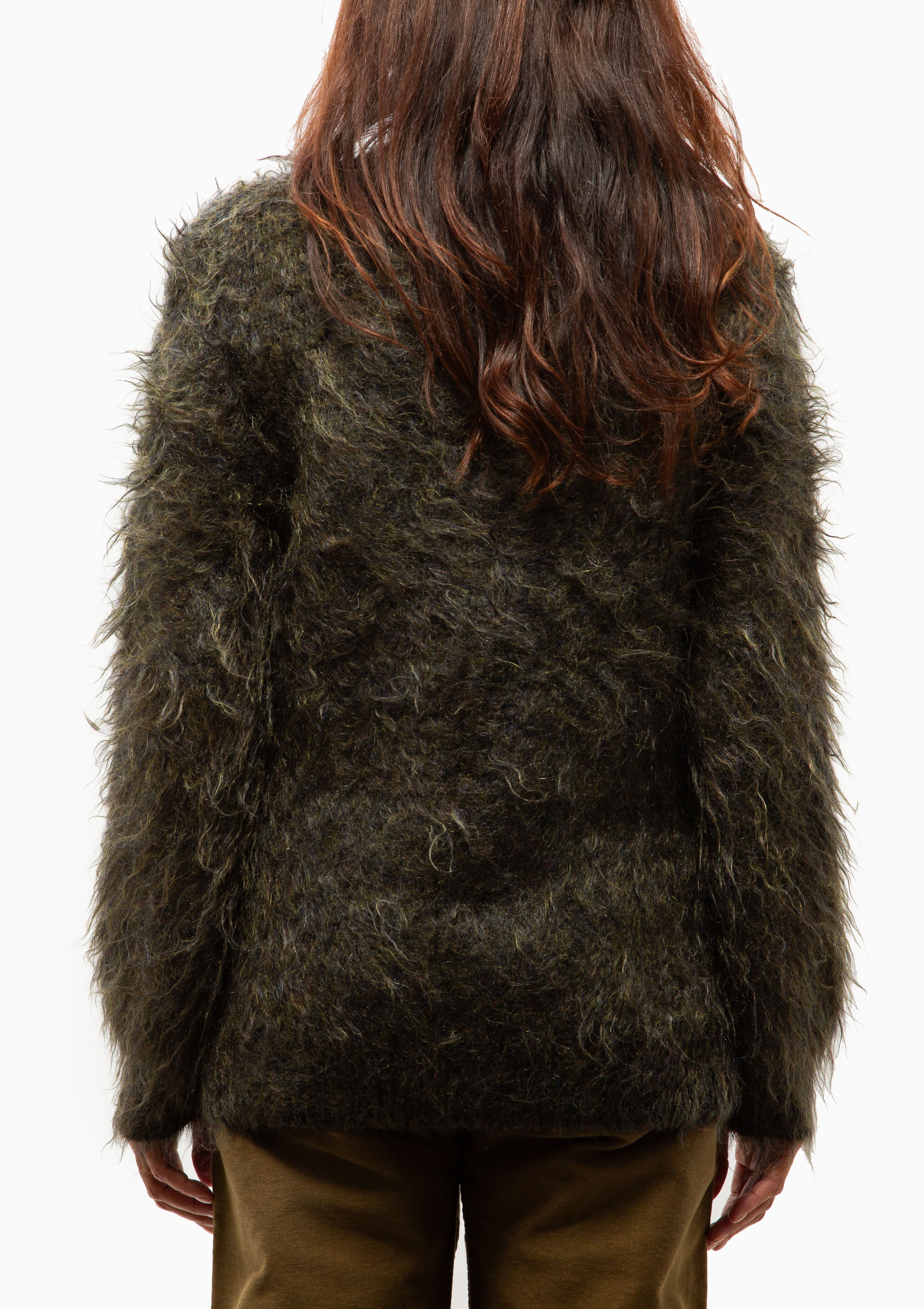 Boyfriend Cardigan | Heather Olive Green