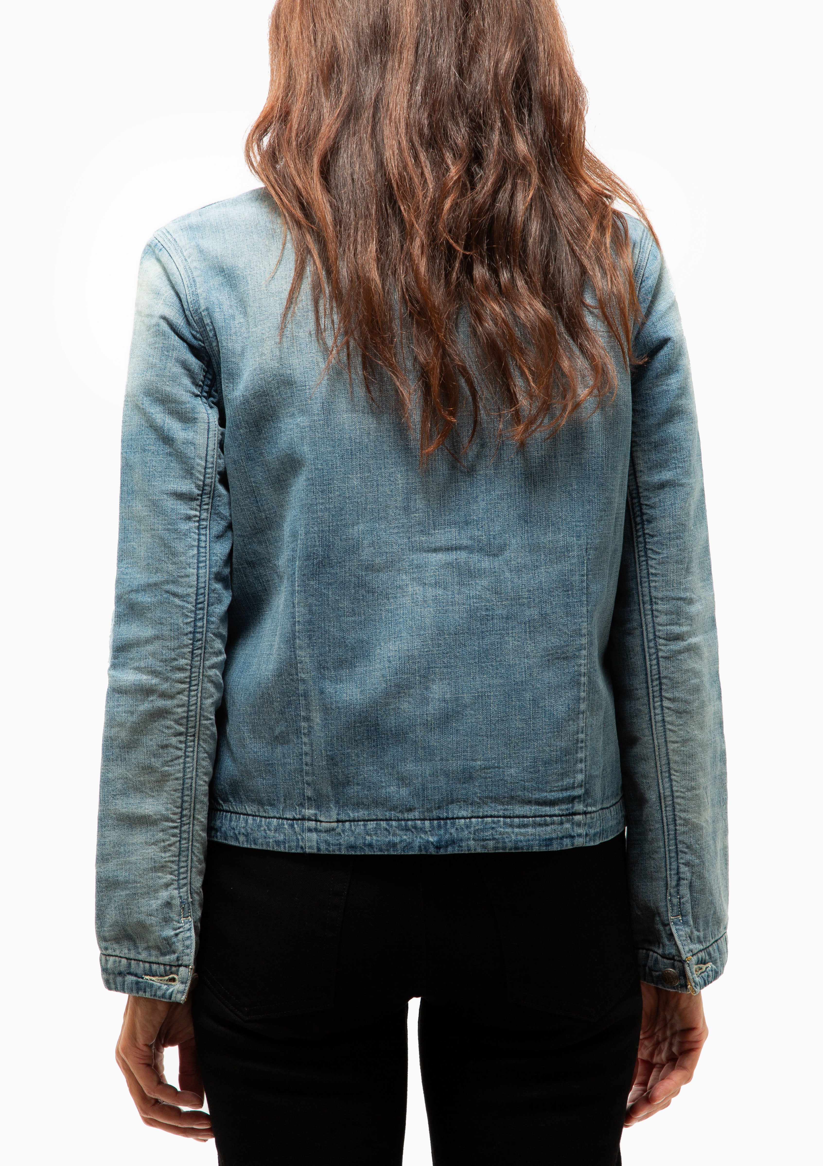 Cropped Chore Coat | Callie Blue