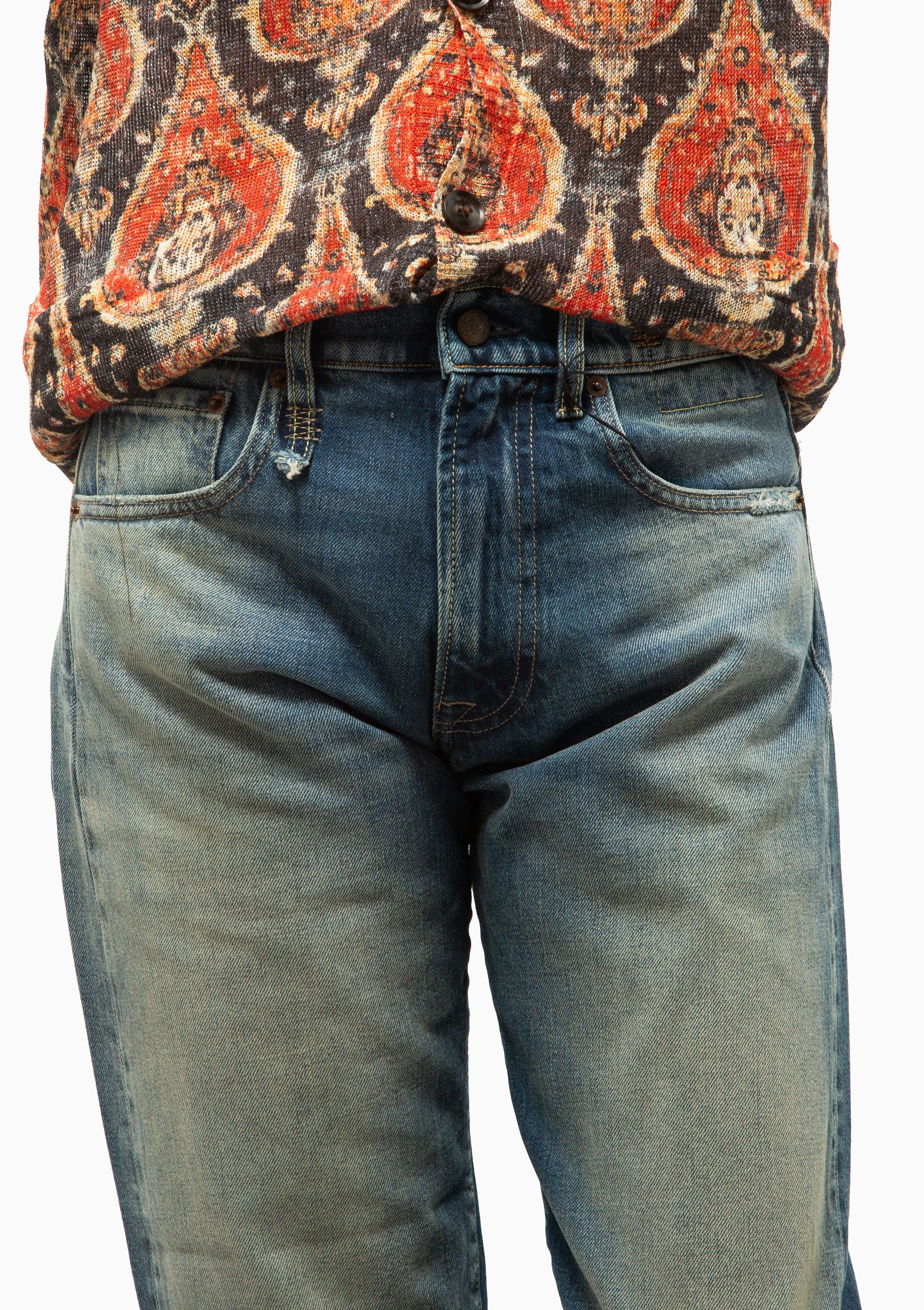 Cuffed Boyfriend Jean | Abyss Selvedge Blue