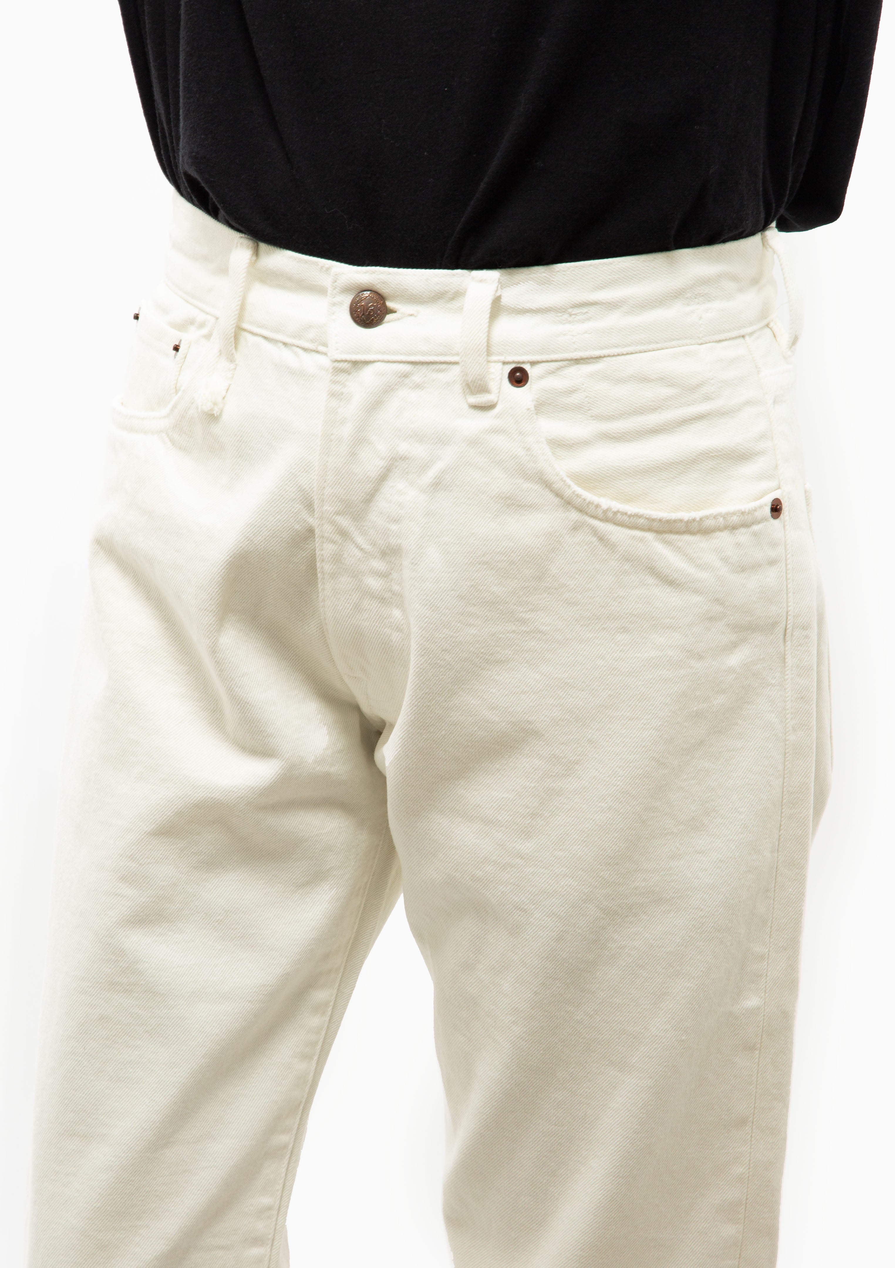 Cuffed X-BF Jean | Bennett White Selvedge