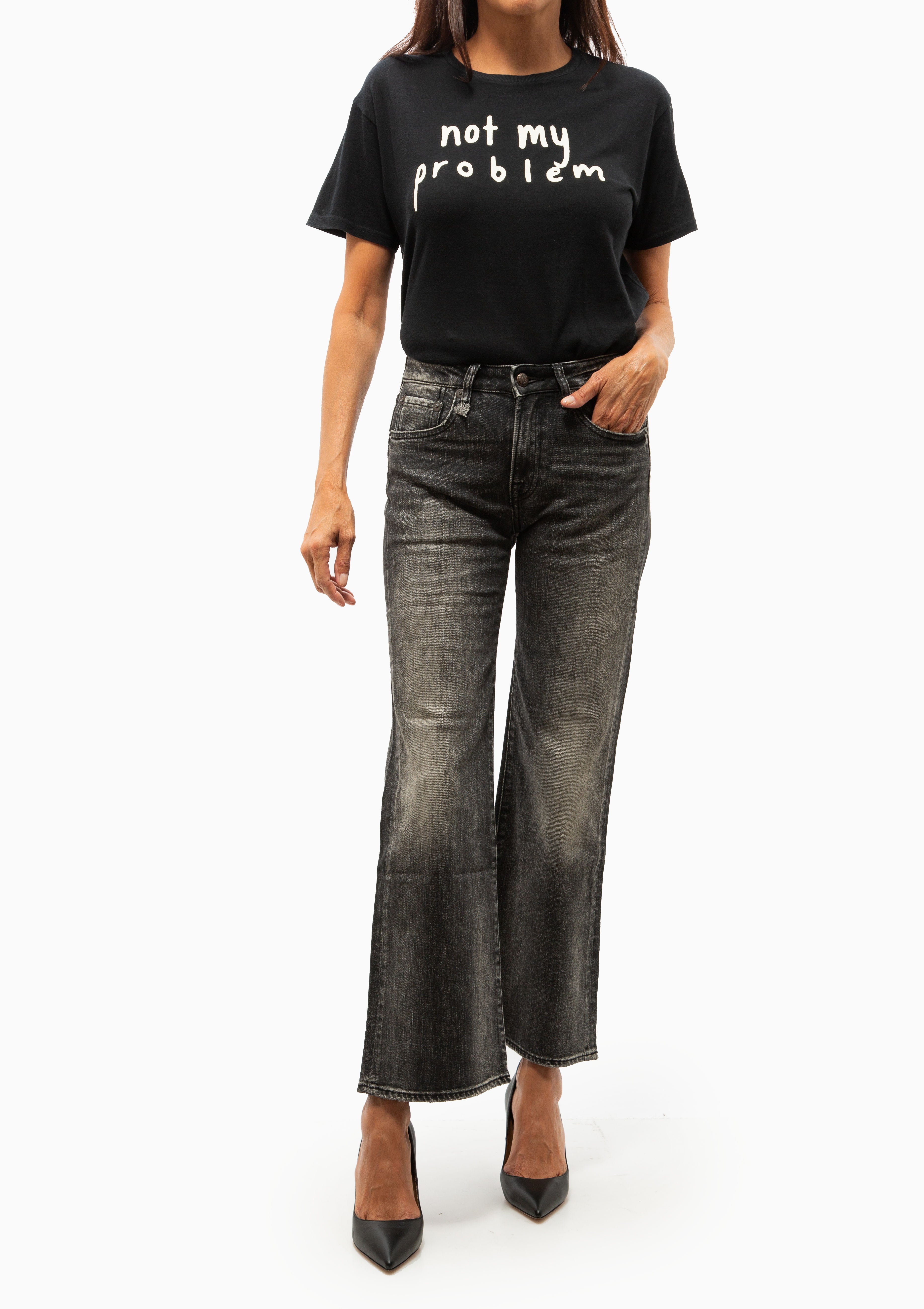 Joan Kick Flare Jean | Kennet Black Stretch