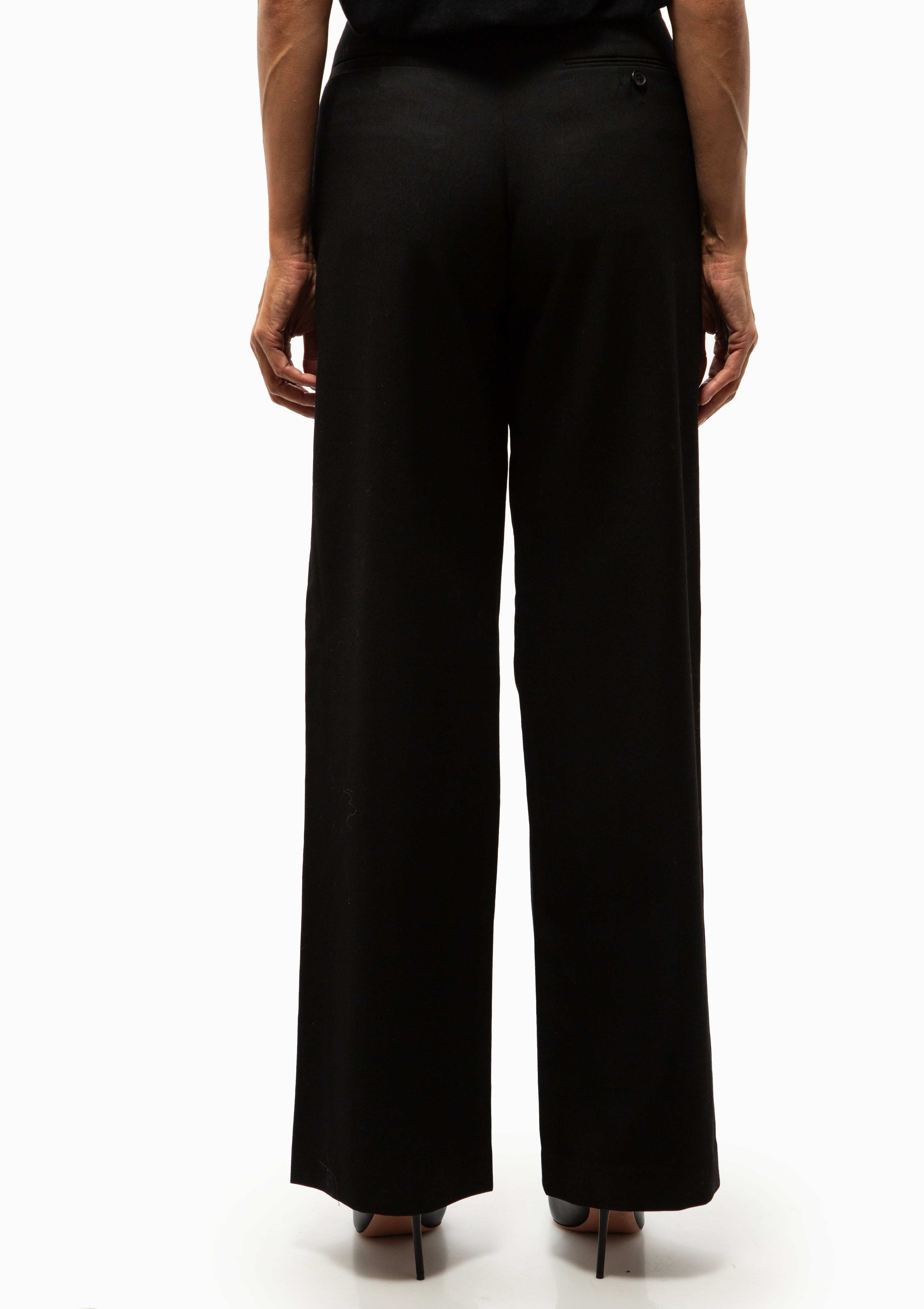 Pleated Pocket Trouser | Black