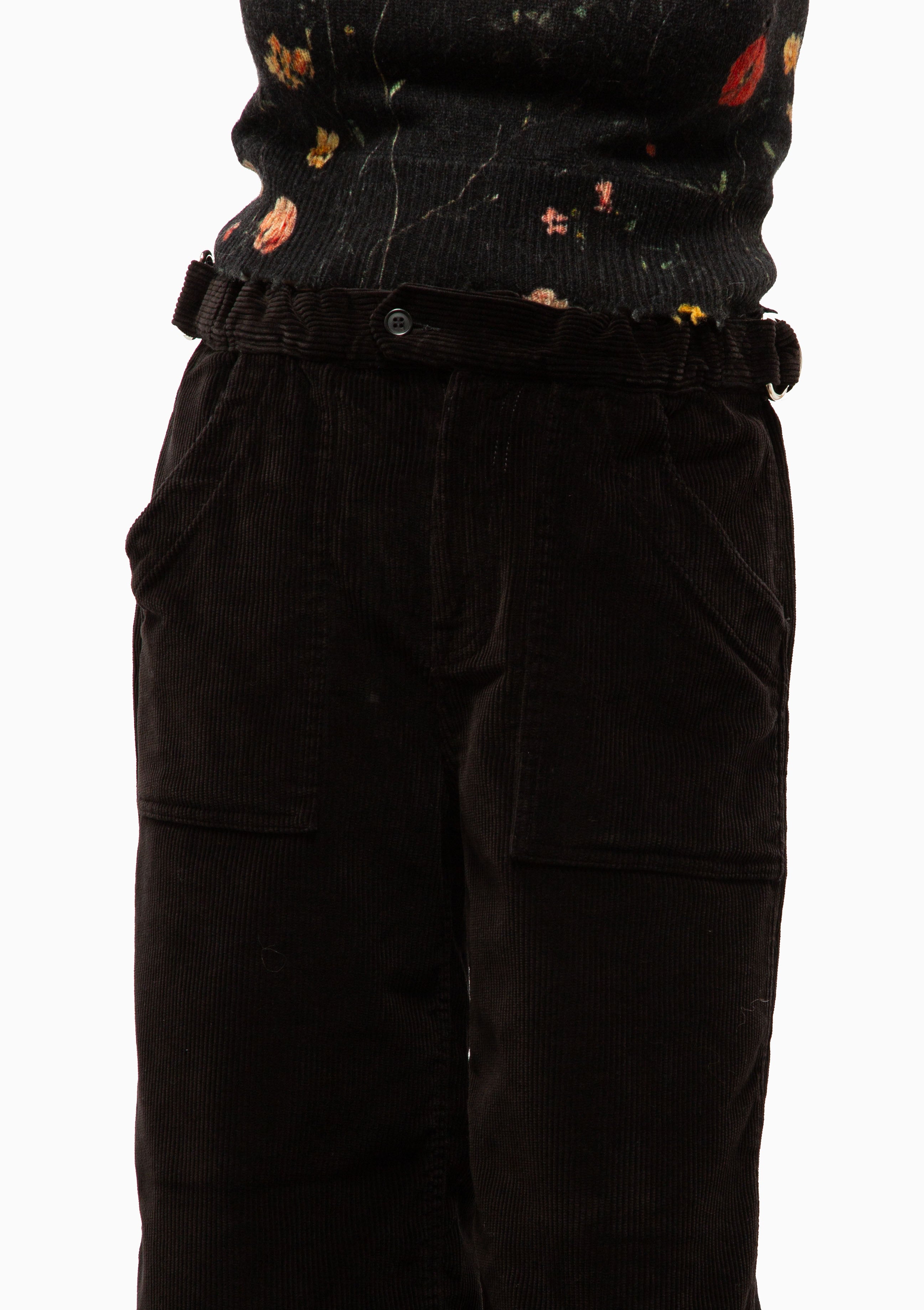 Relaxed Cropped Work Pant | Black