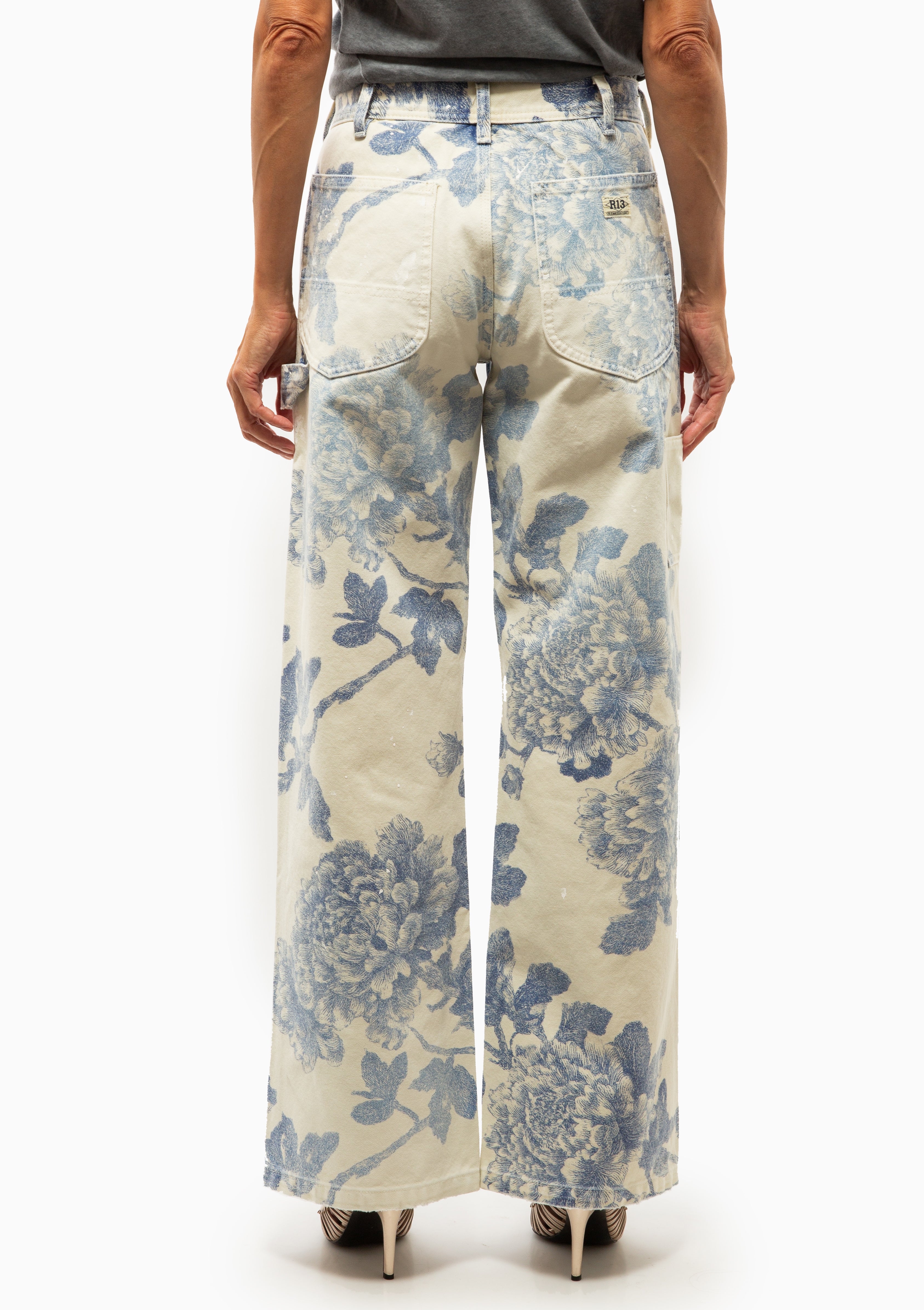 Carpenter Pant | Washed Blue Floral