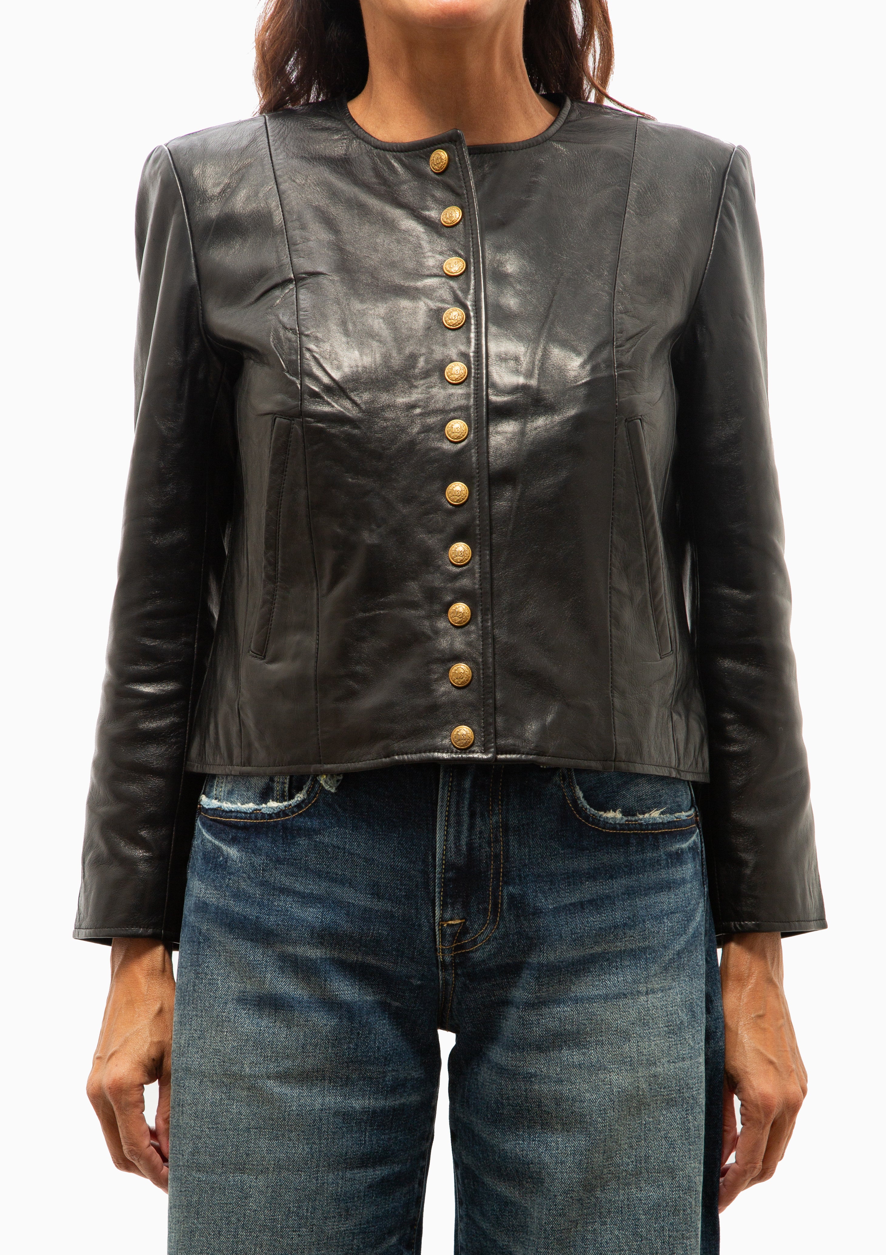 Front Snap Jacket | Black