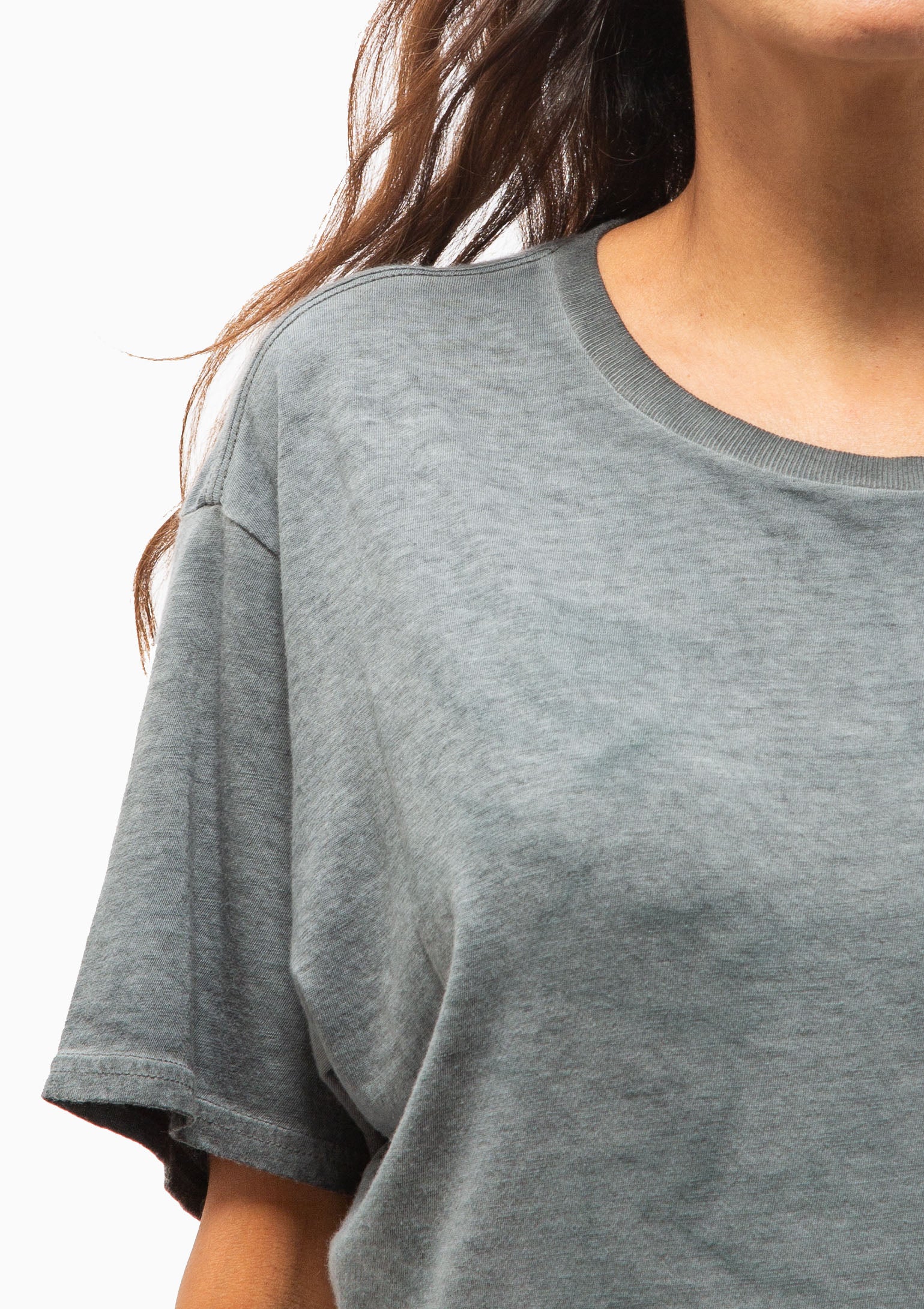 Tight Waist Tee | Faded Navy Blue