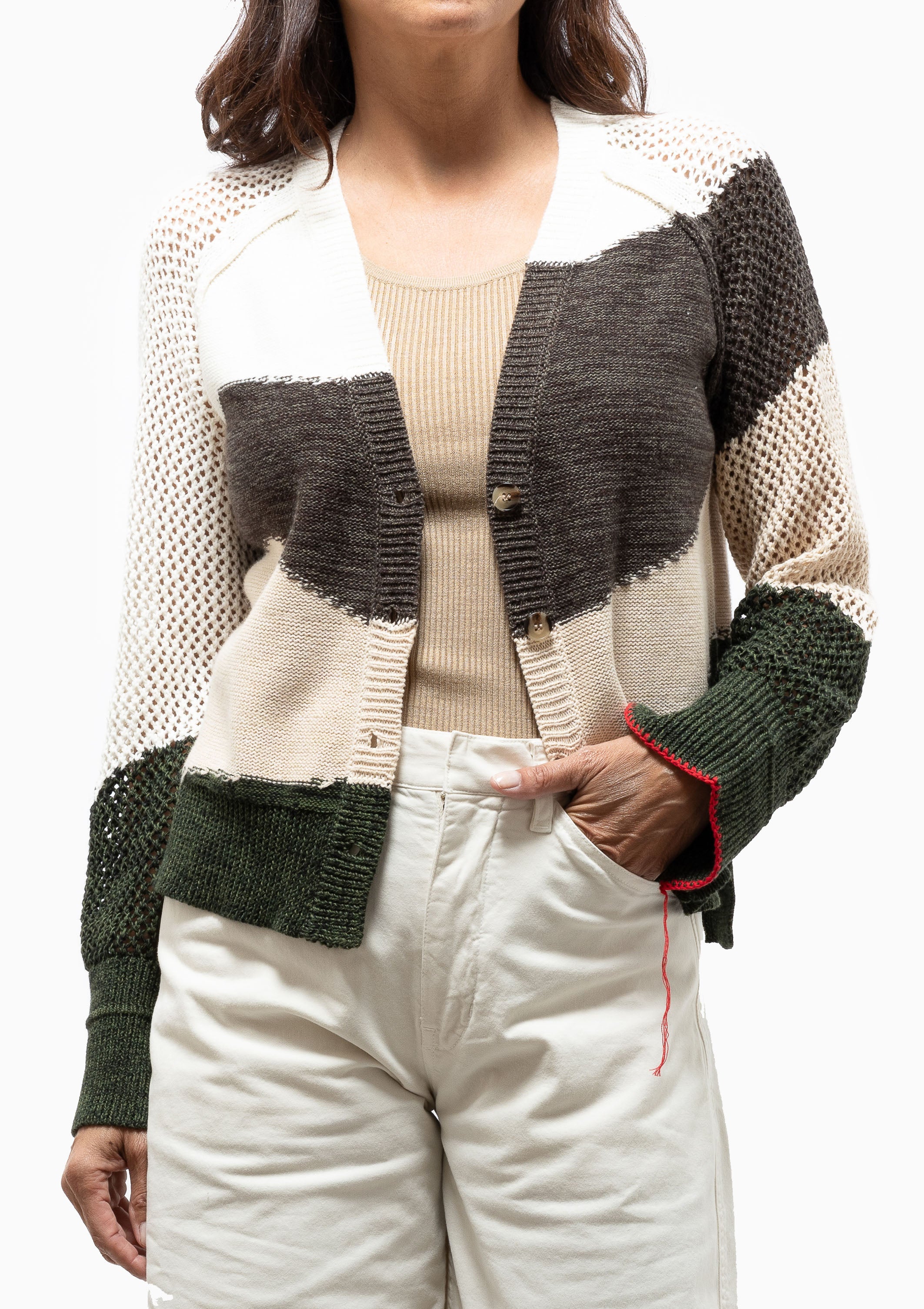 Cotton Cashmere Matisse Cardigan | Neutral