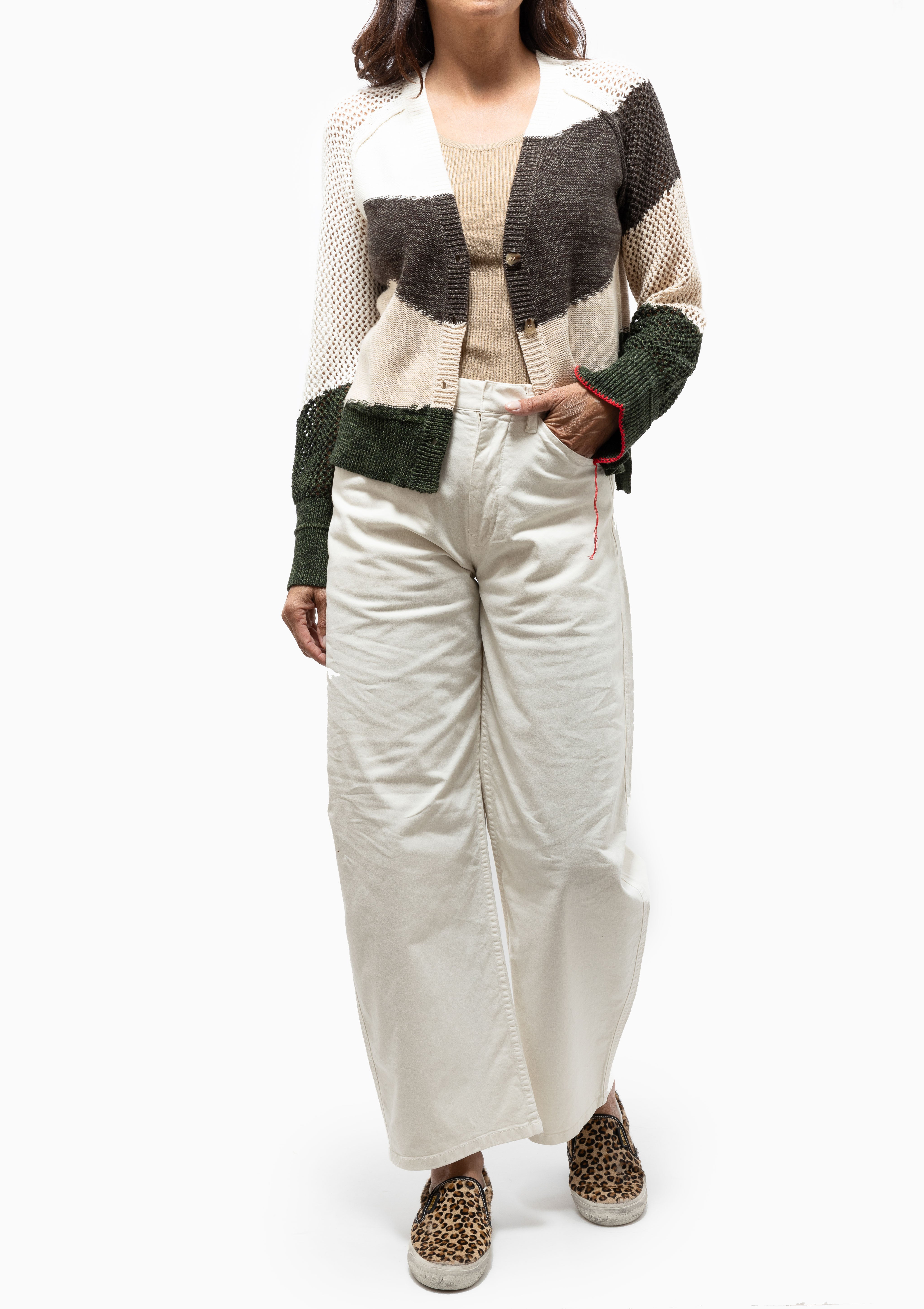 Cotton Cashmere Matisse Cardigan | Neutral