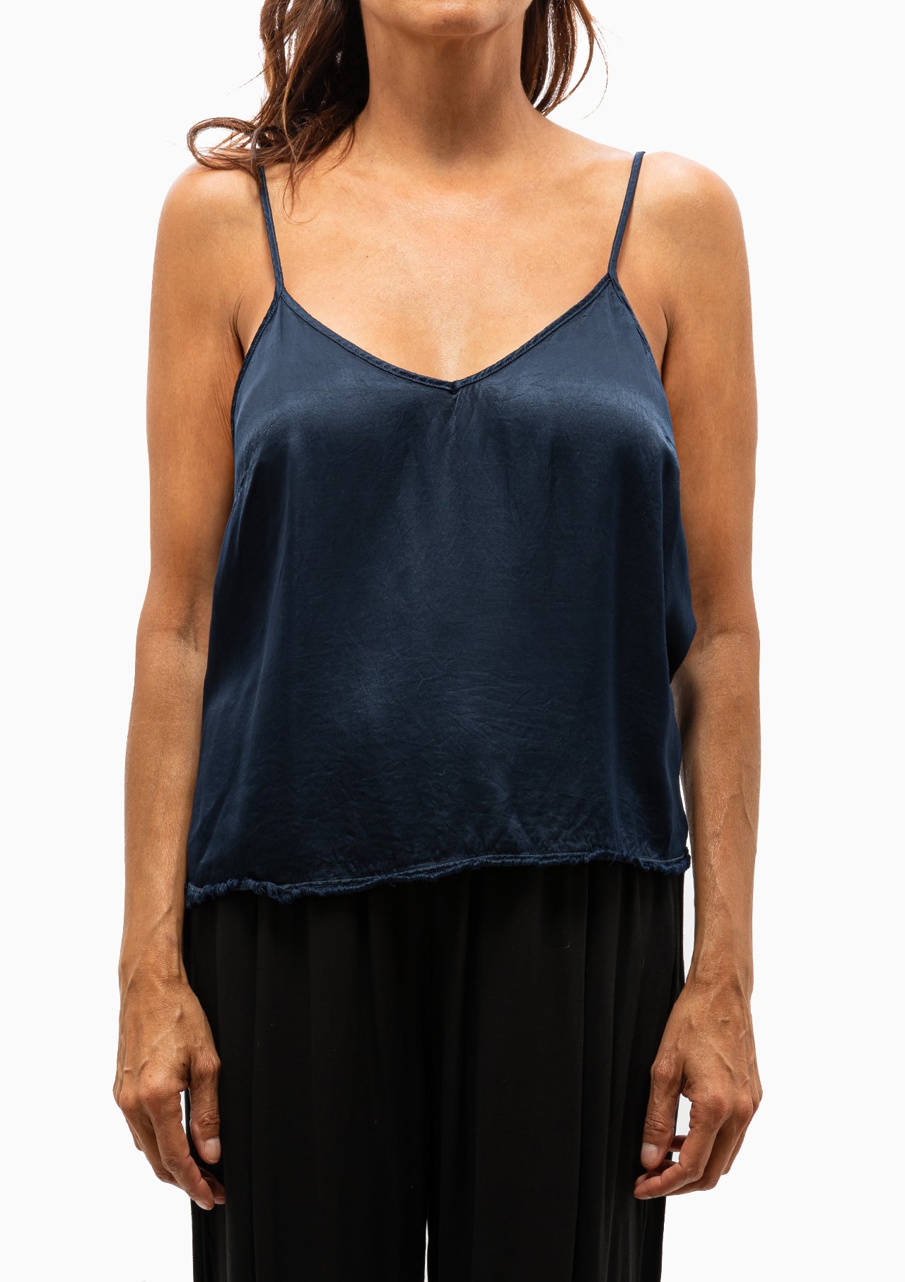 Matte & Pebble Satin Willow Cami | Midnight