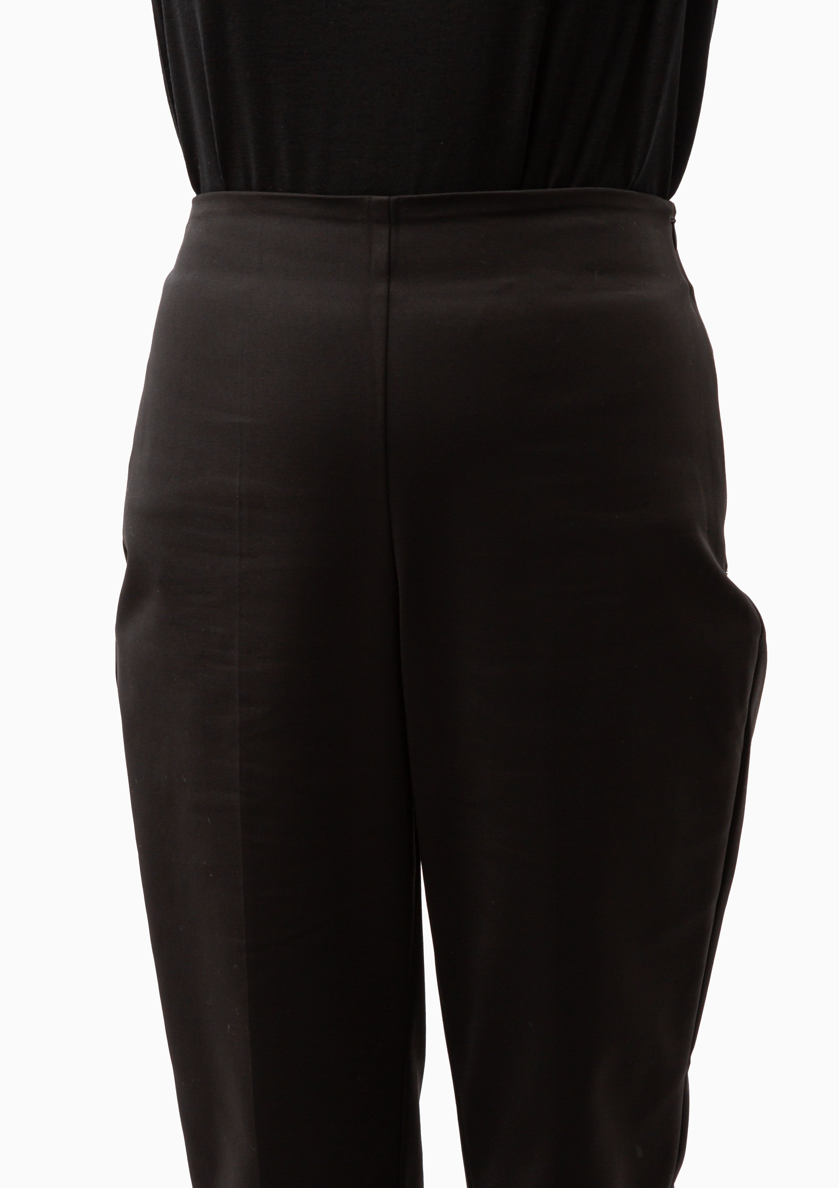 Cigarette Leg Trousers | Noir