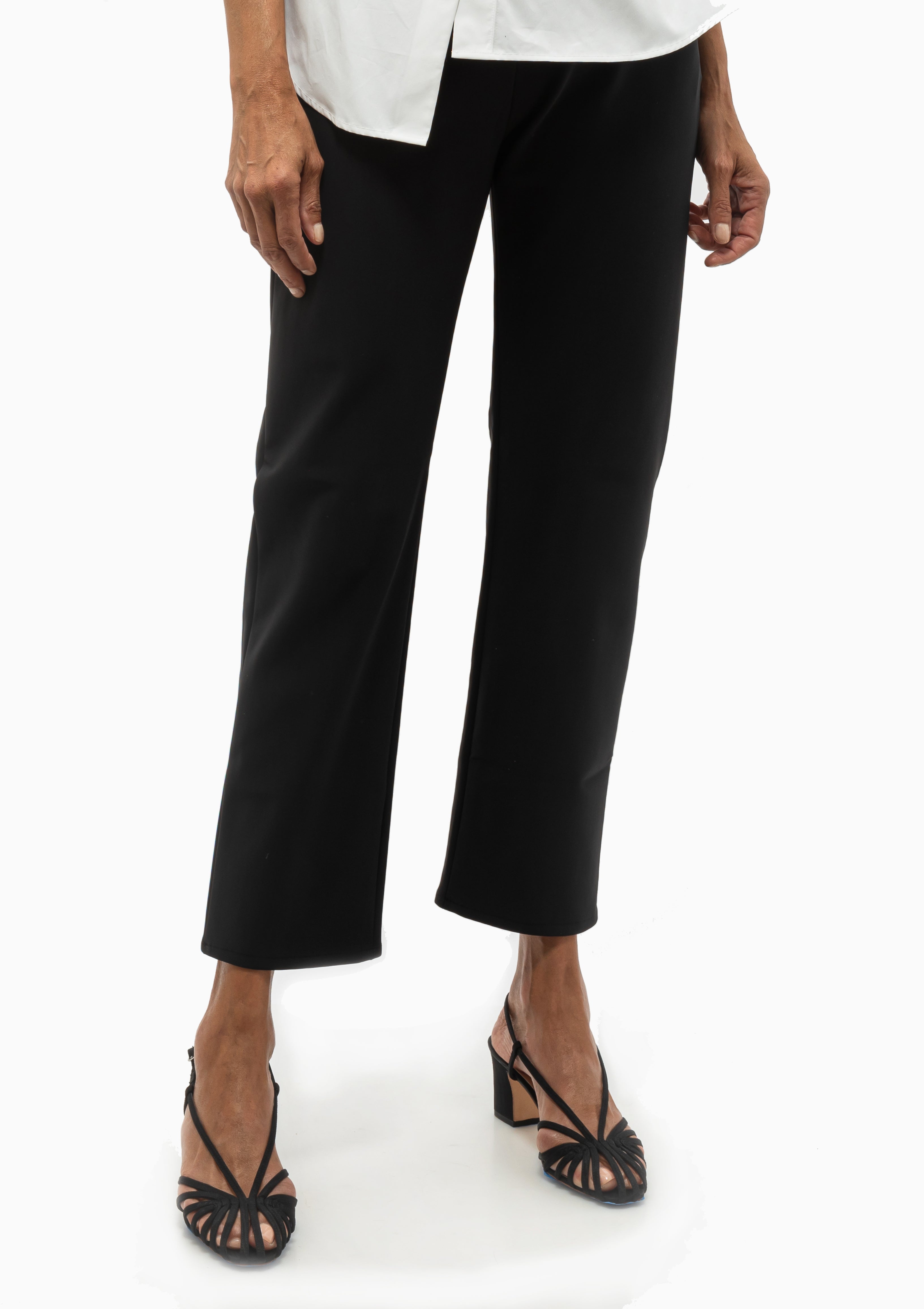 Cigarette Scuba Trousers | Black