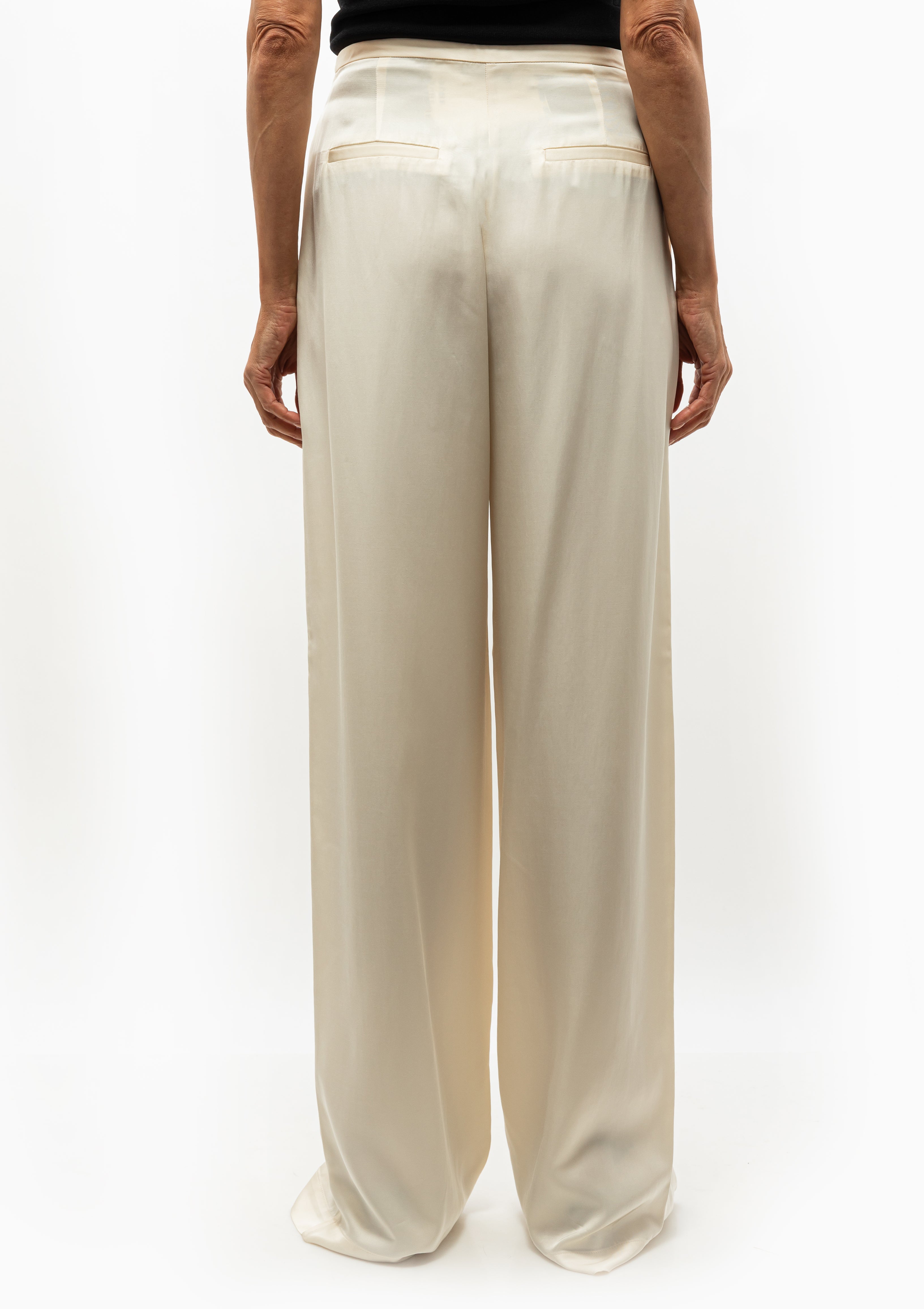 Relaxed Drawstring Trousers | Pearl
