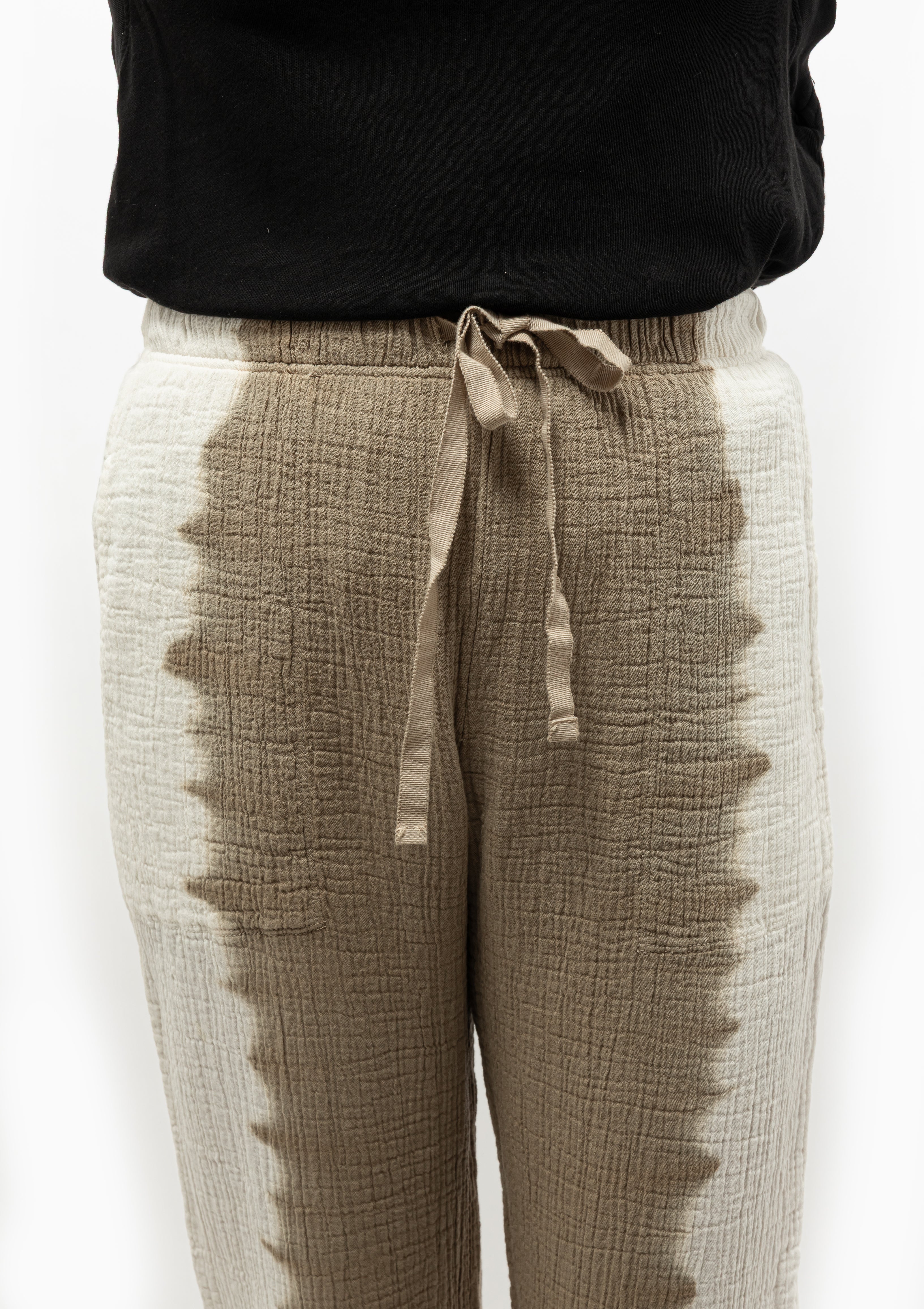 The Raquel Allegra Gauze Medly Tracker Pant in Wheat Vibration - Available at Diani Boutique