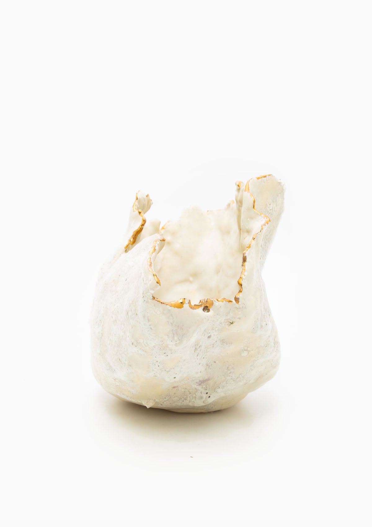 Reef Series Open Vessel With Gold Rim