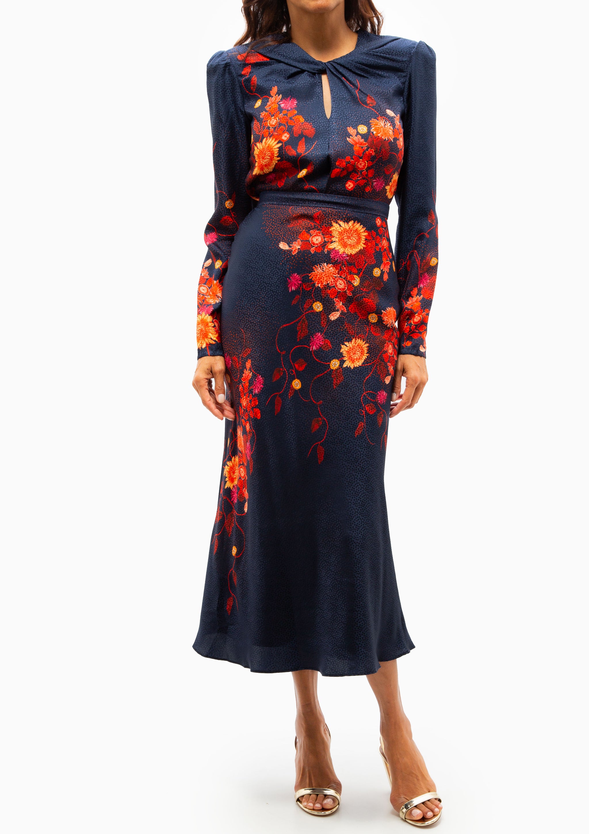 knee length dresses for ladies Salma Midi Dress - Lime by Babyboo Fashion main image 1