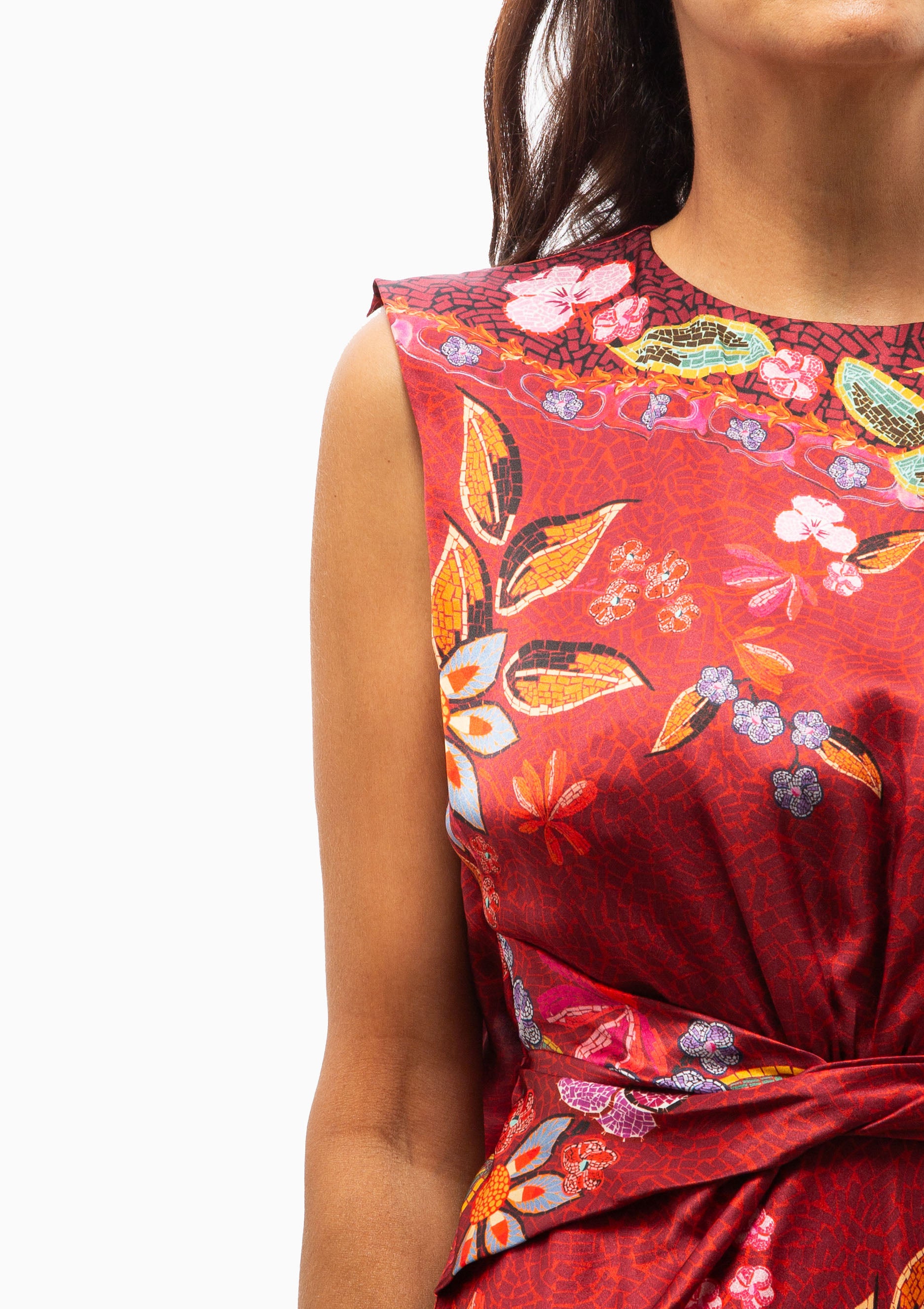 Gwen Dress | Garnet Terrazzo