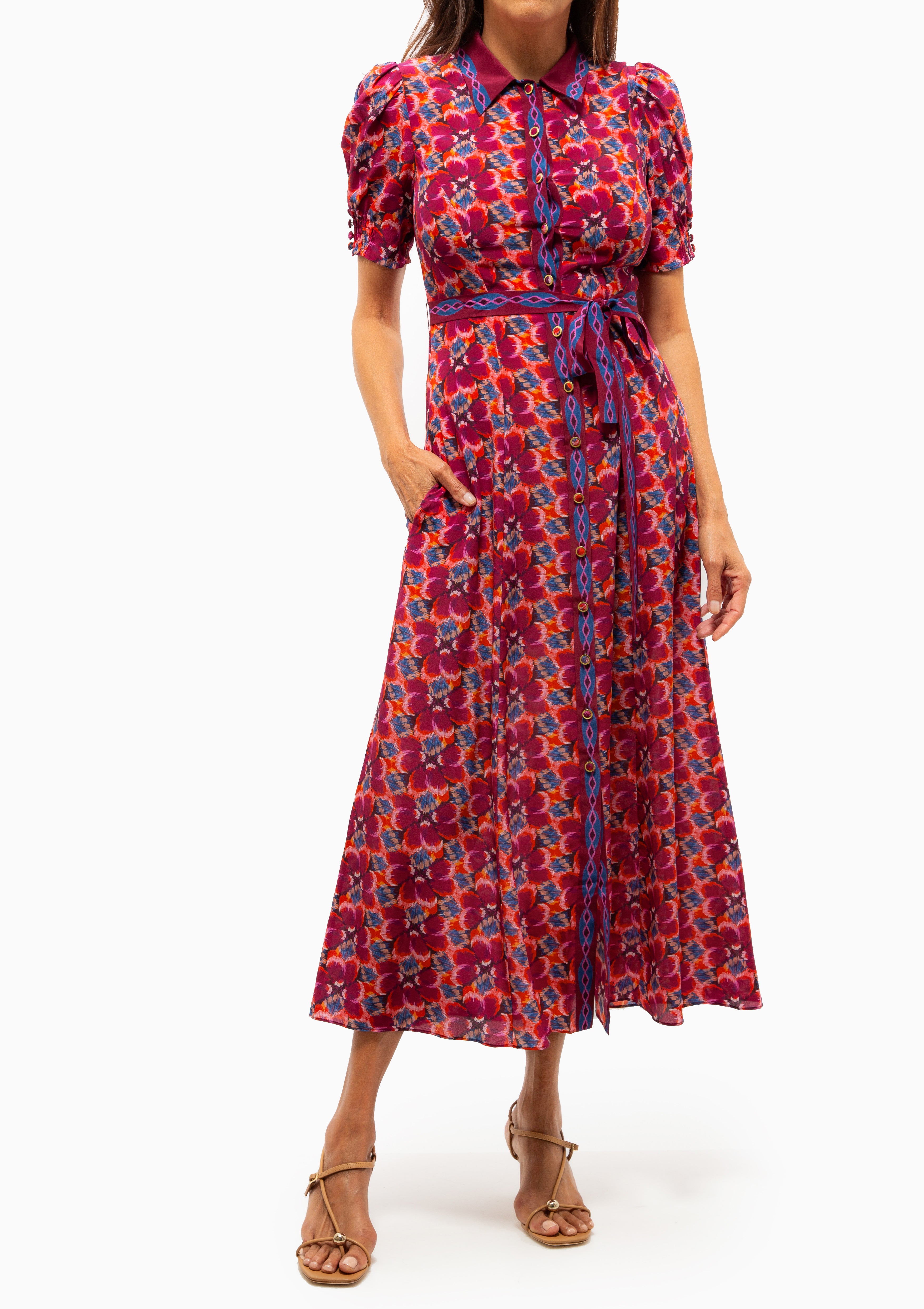 Vanessa D Dress | Quail Magenta