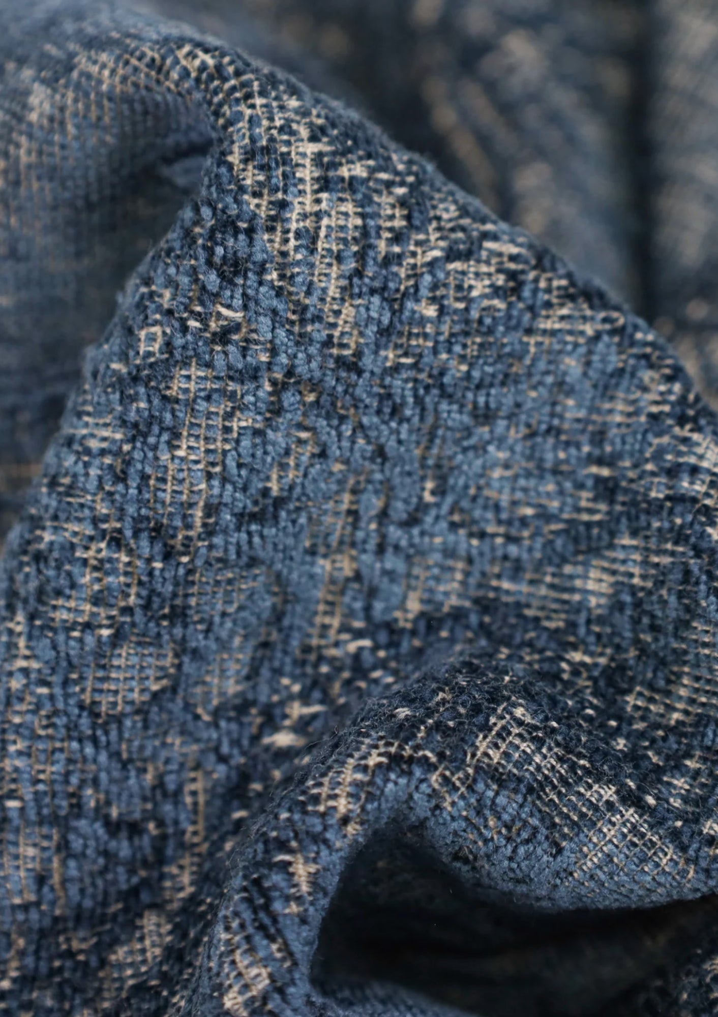 Savery Throw, Denim | 79" x 55"