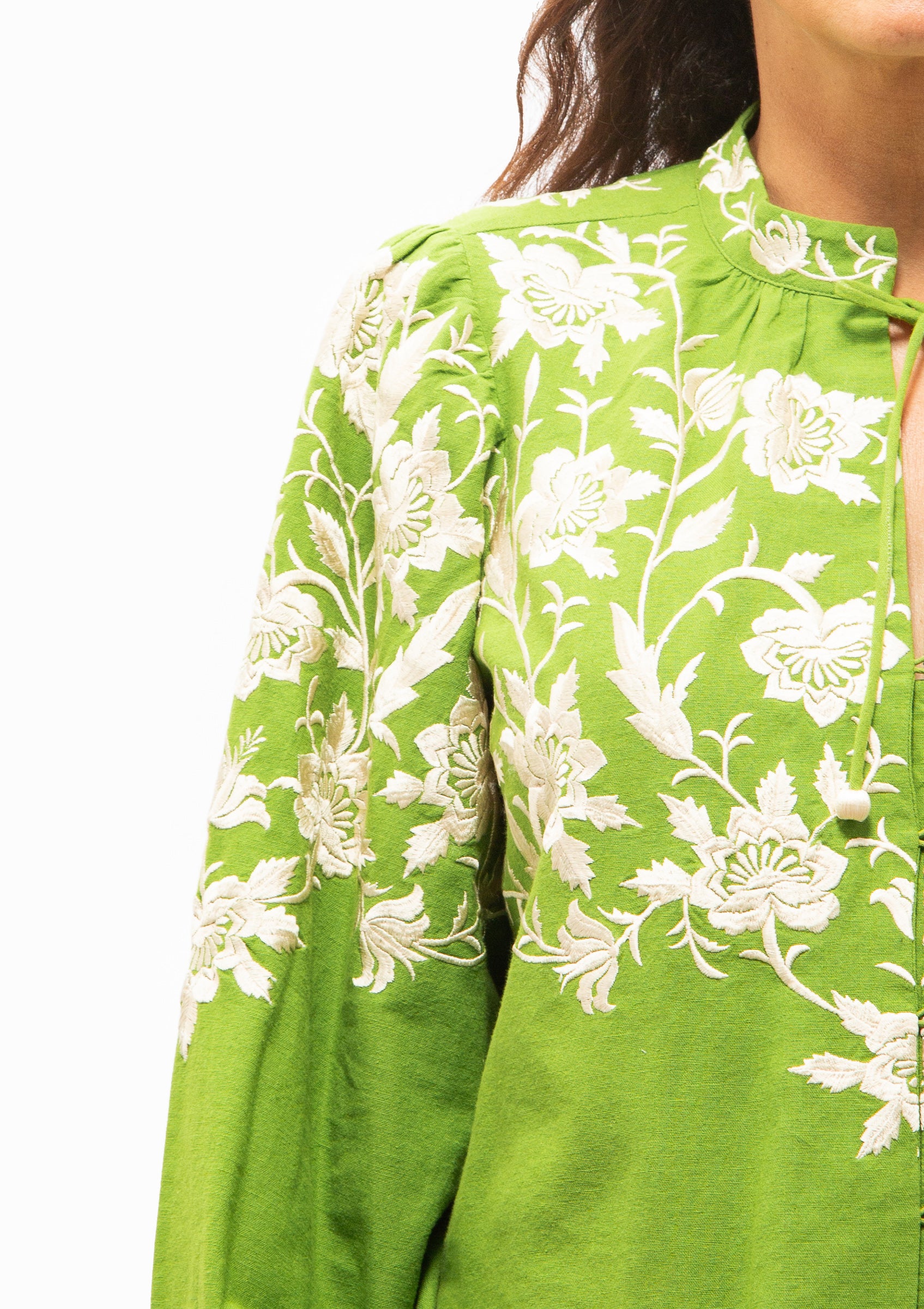 Alina Lace Shirt | Green