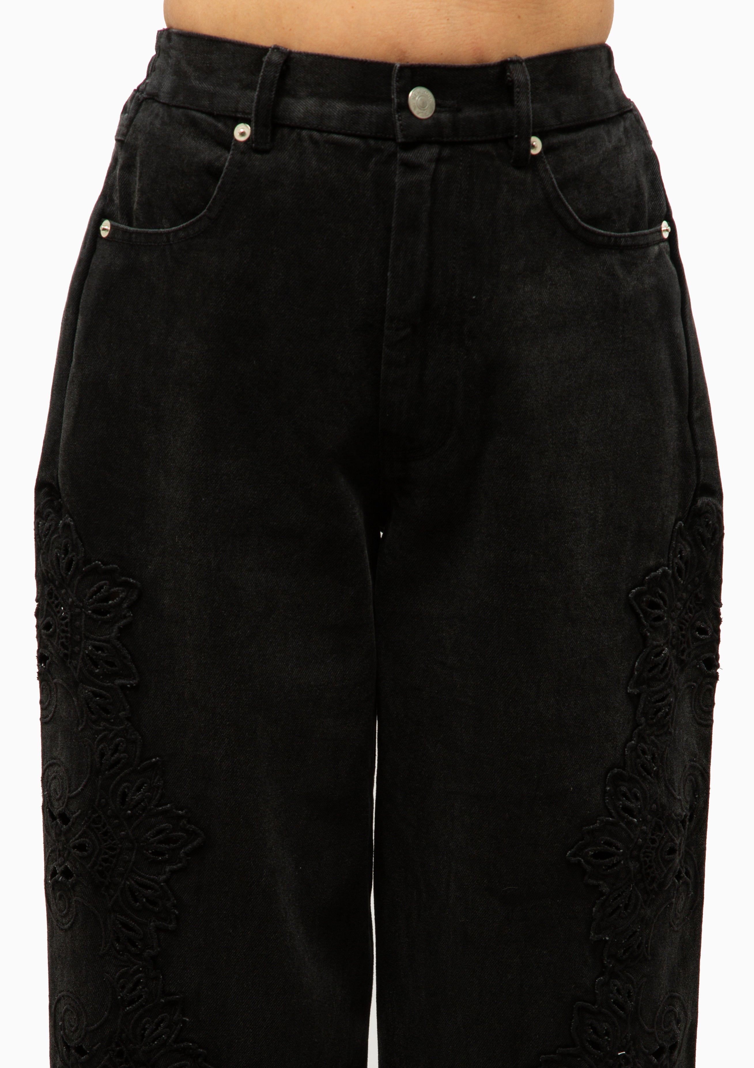 Cavina Denim Jeans | Black