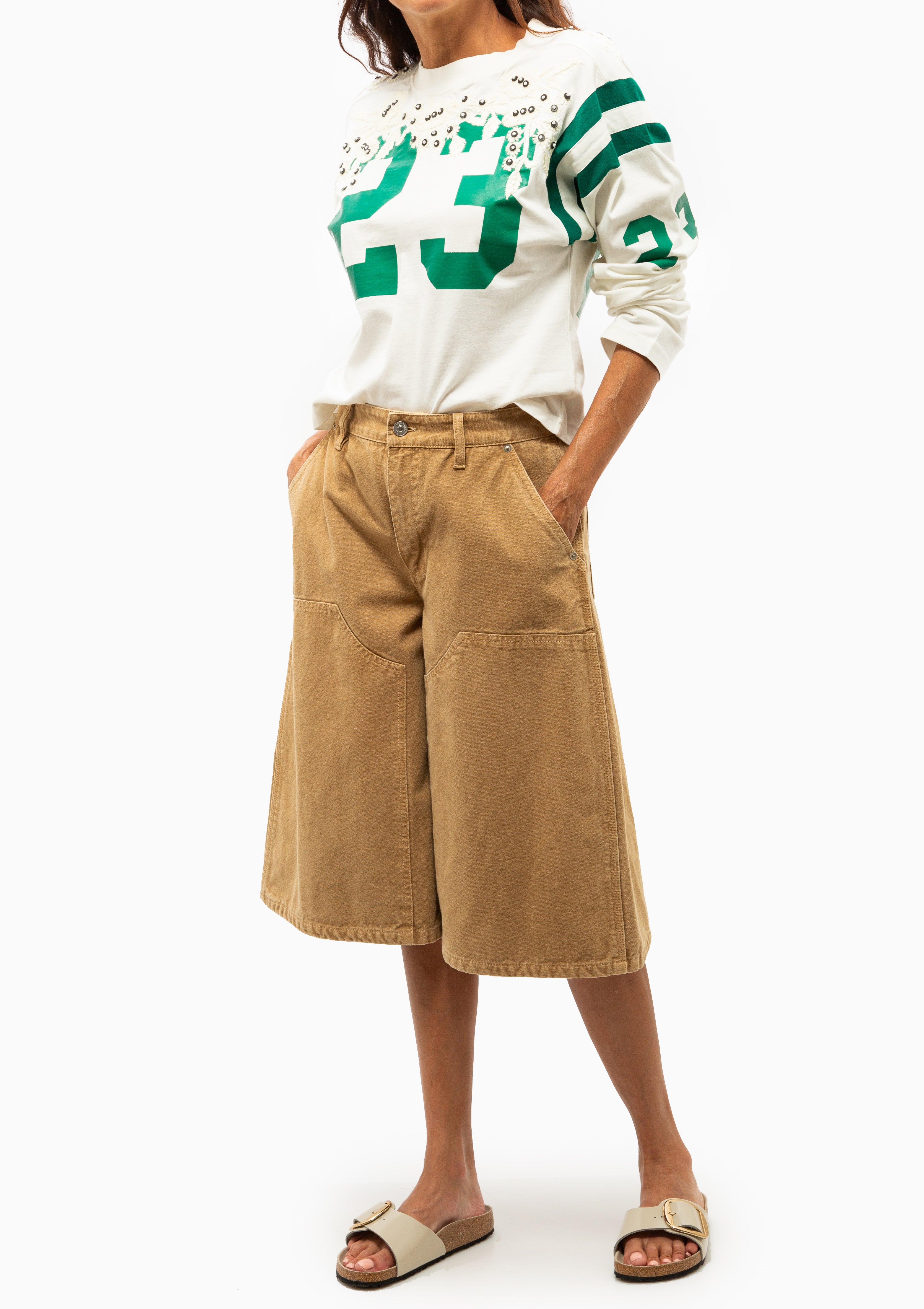 Georgie Sportswear Tee | Cream