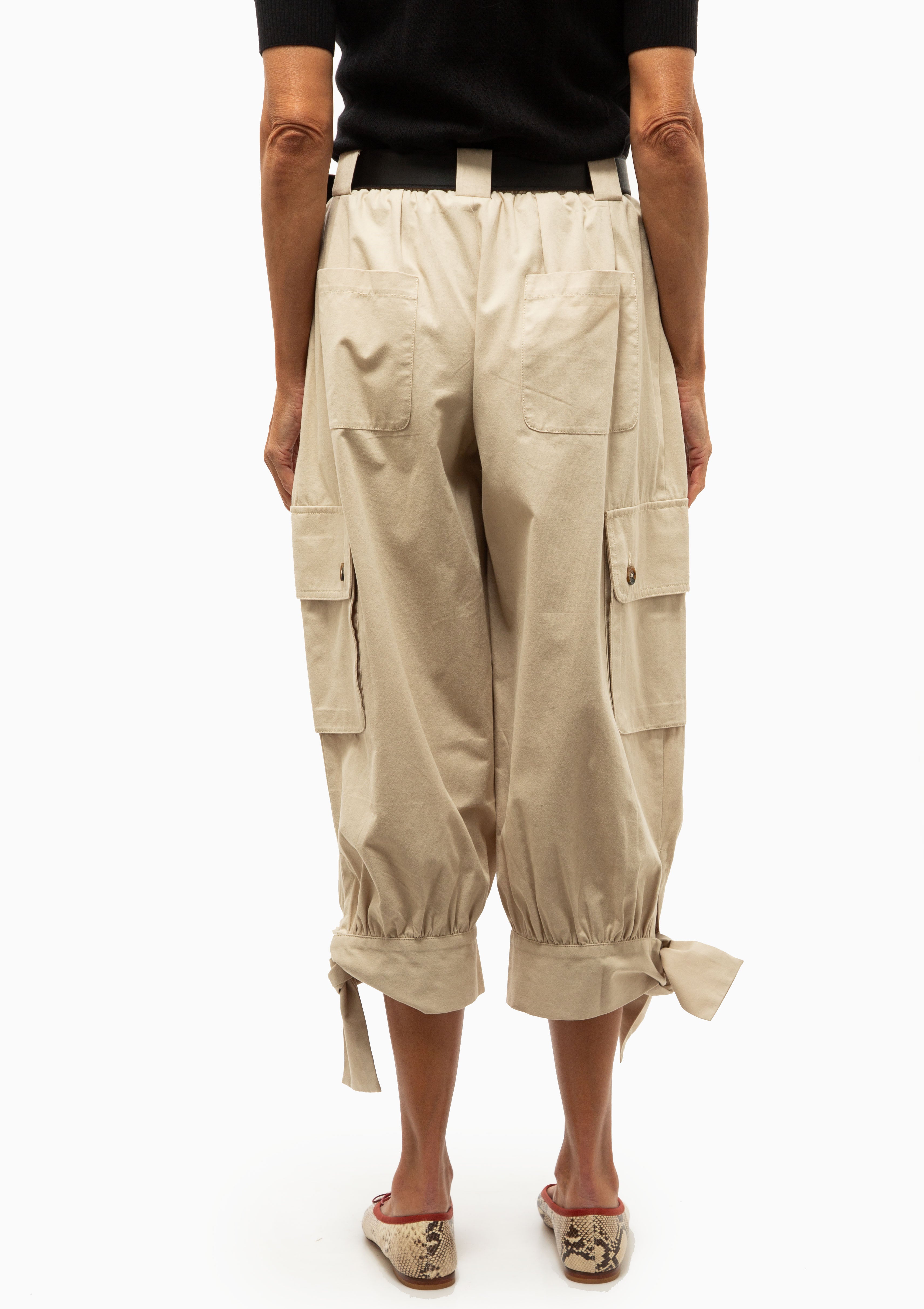 Miles Belted Bubble Pants | Khaki