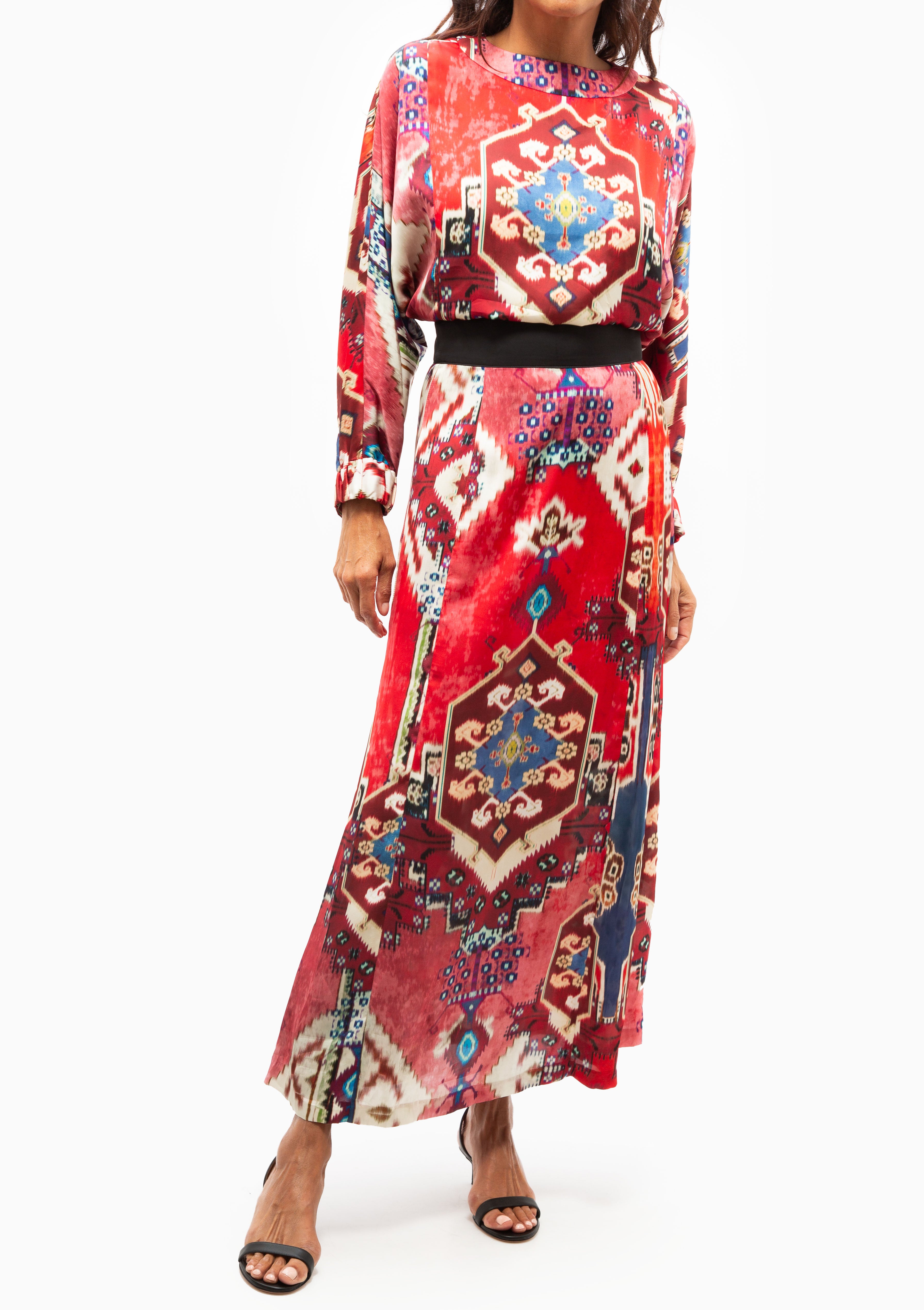 Dolman Midi Dress | Crimson Persian