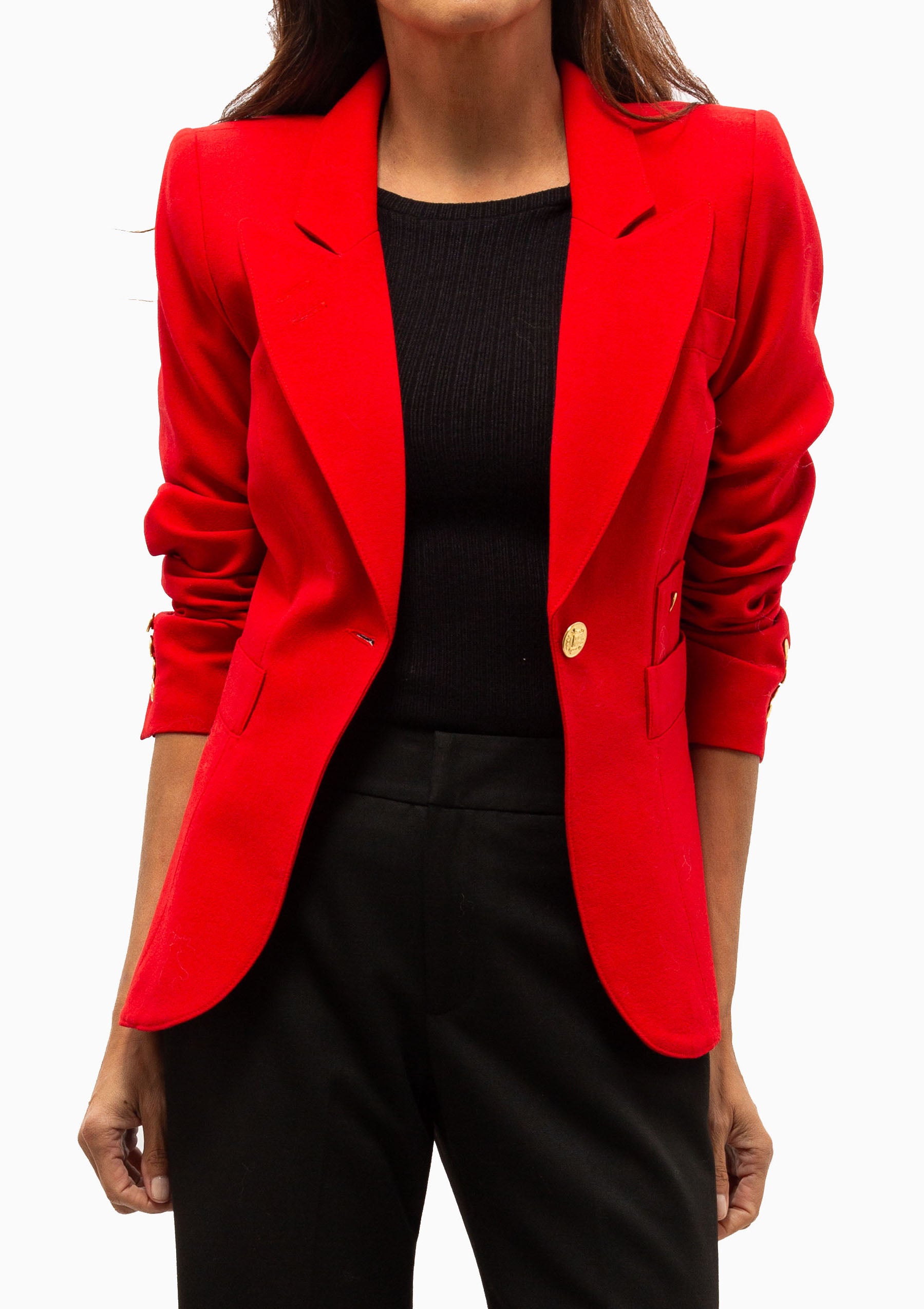Smythe | Classic Duchess Blazer | Red Smythe | Classic Duchess Blazer | Red