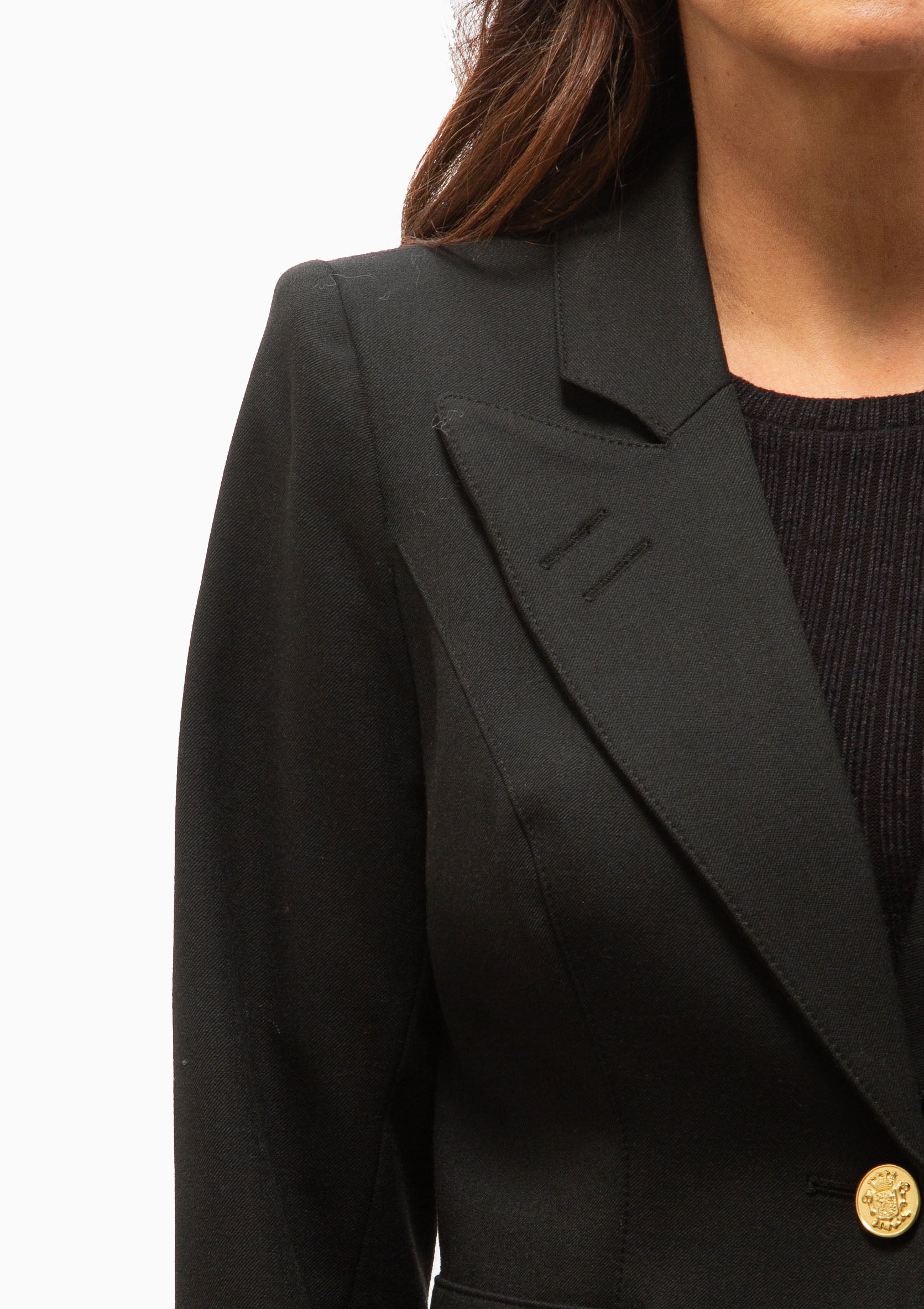 Classic Duchess Blazer | Deep Black