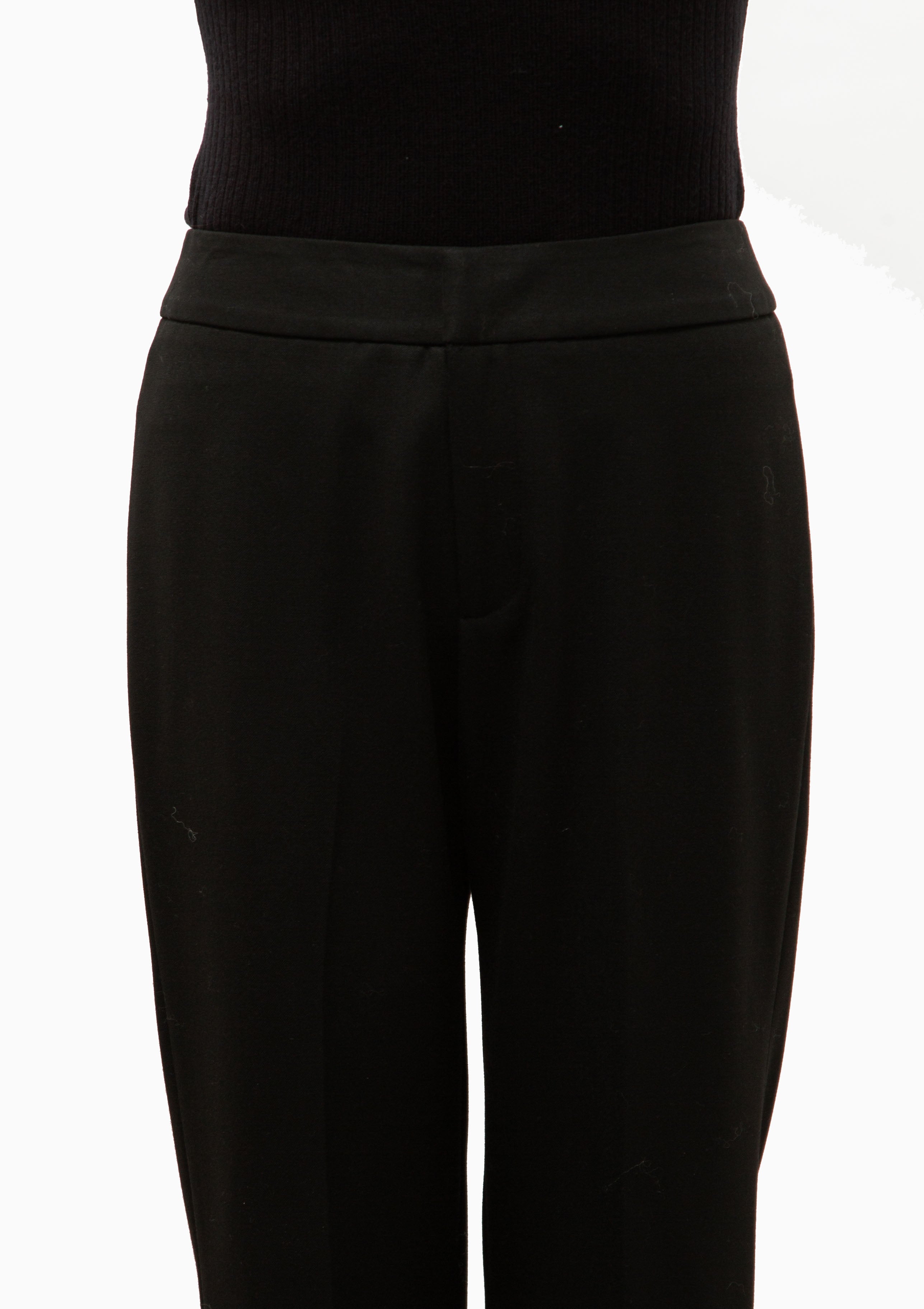 Cuffed Flood Pant | Deep Black