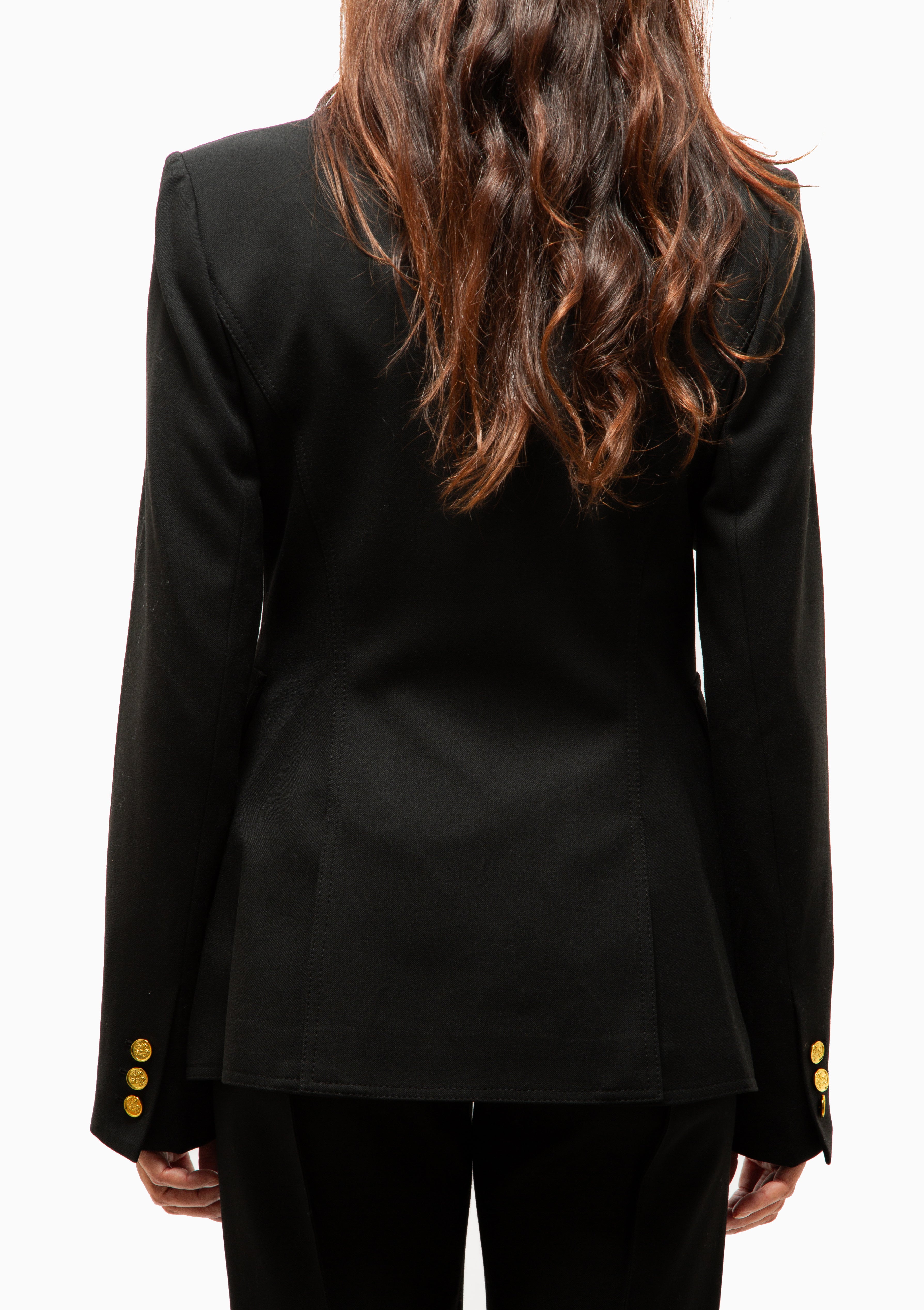 Storm Flap Blazer | Deep Black