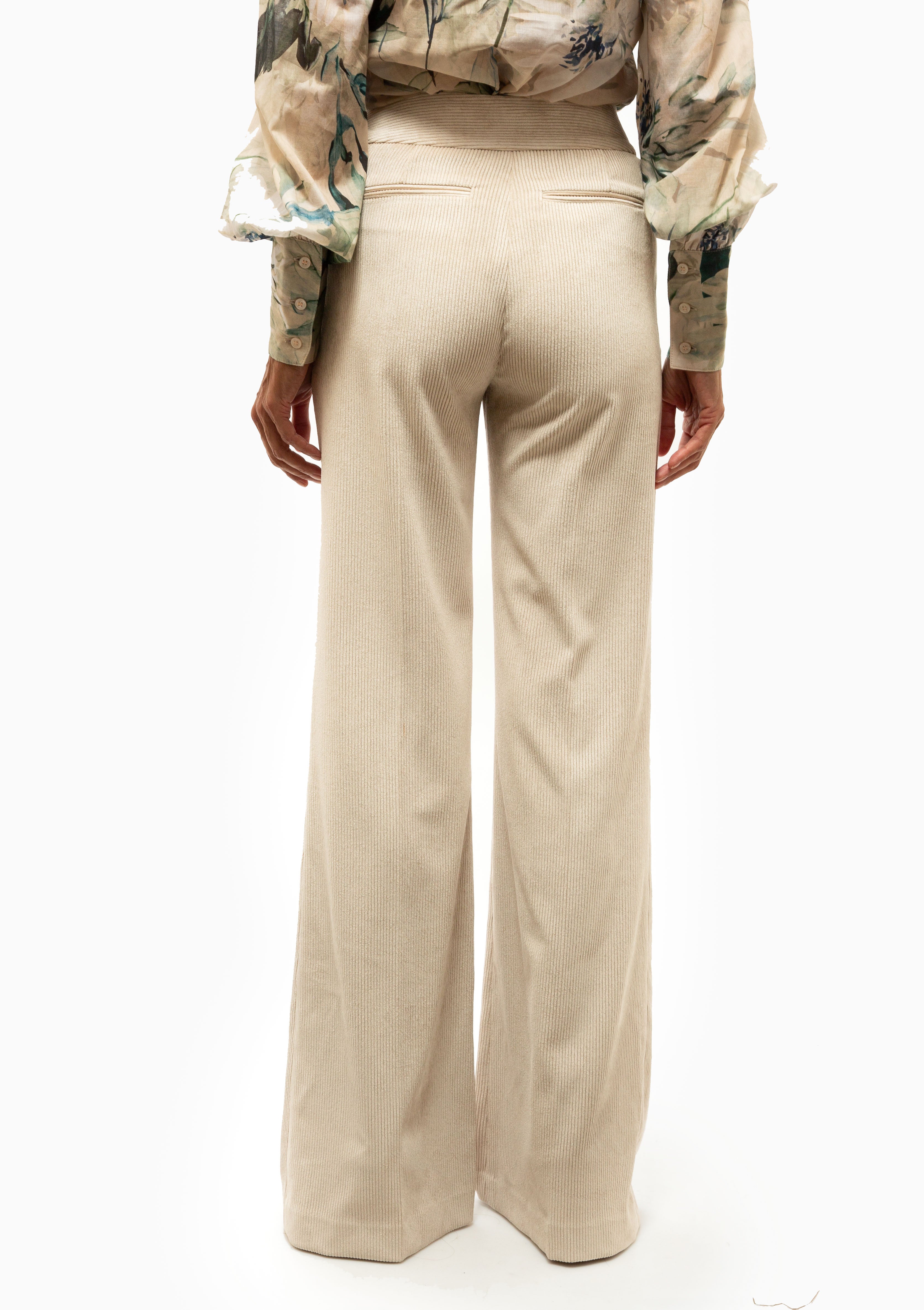 Wide Leg Trouser | Birch Corduroy