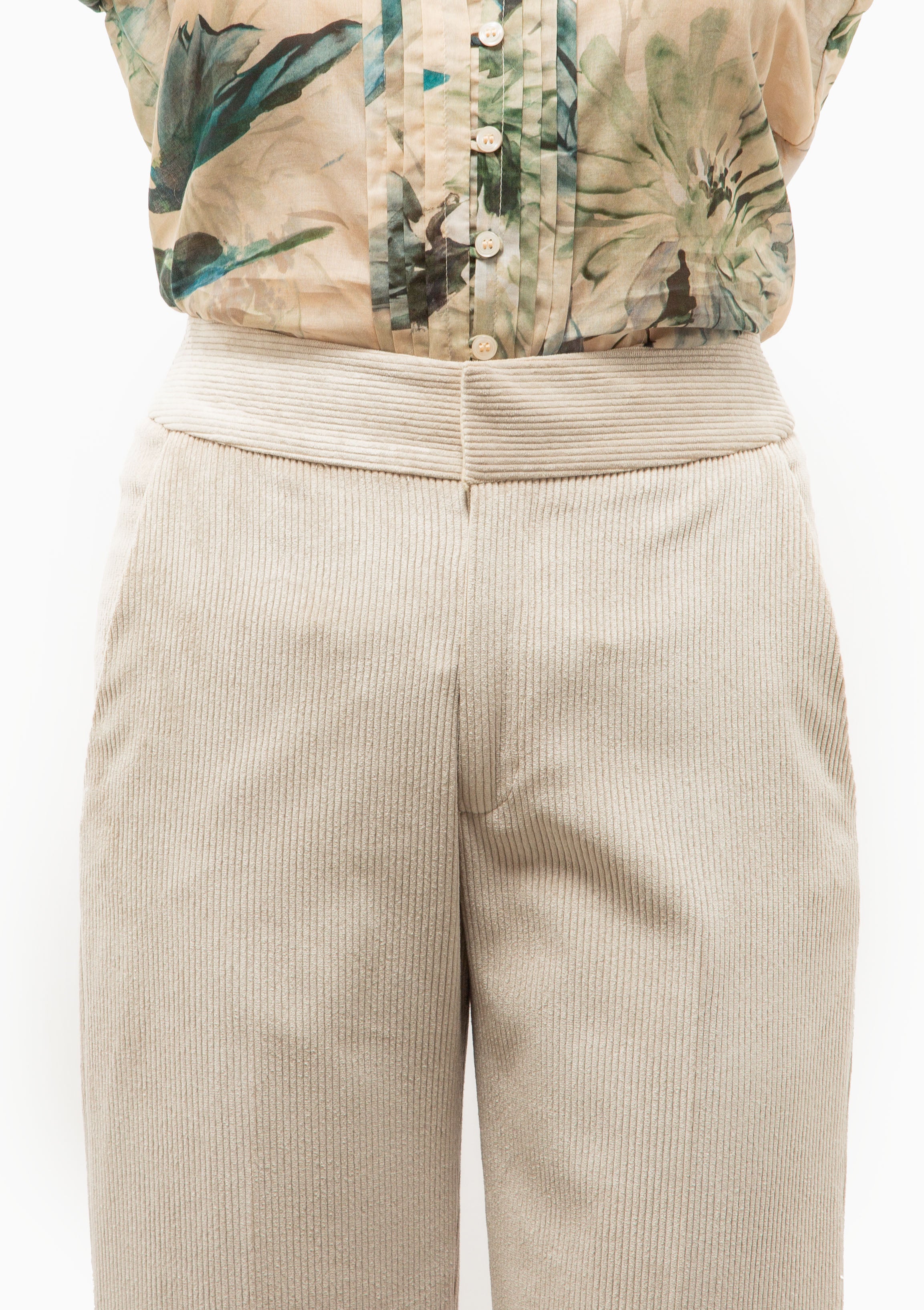 Wide Leg Trouser | Birch Corduroy