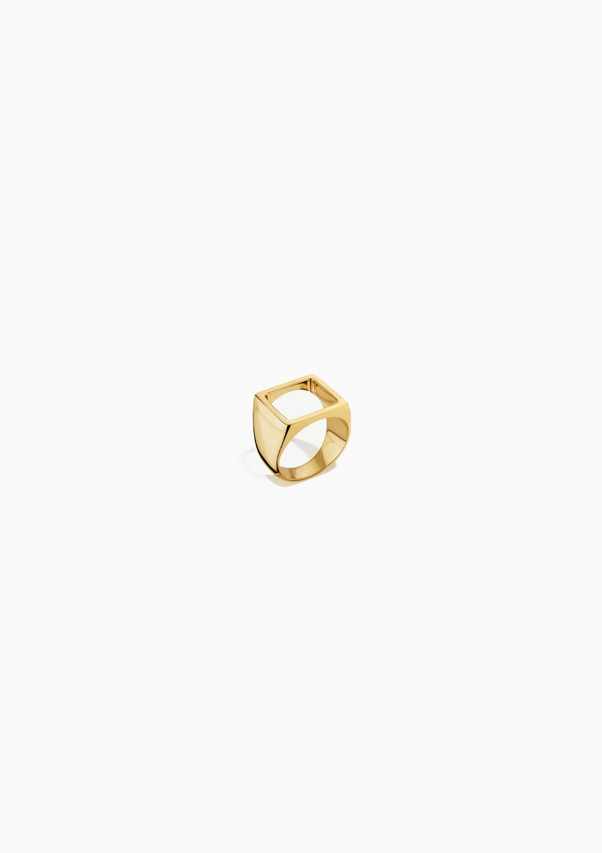 Open Square Statement Ring | Gold