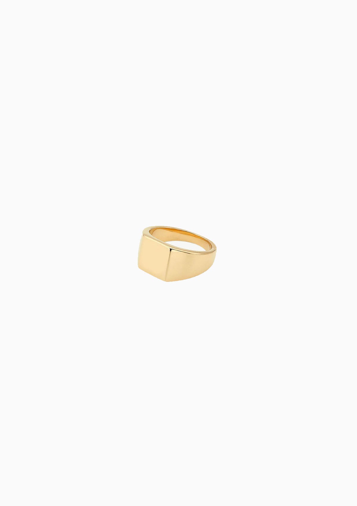 Square Signet Pinky Ring | Gold