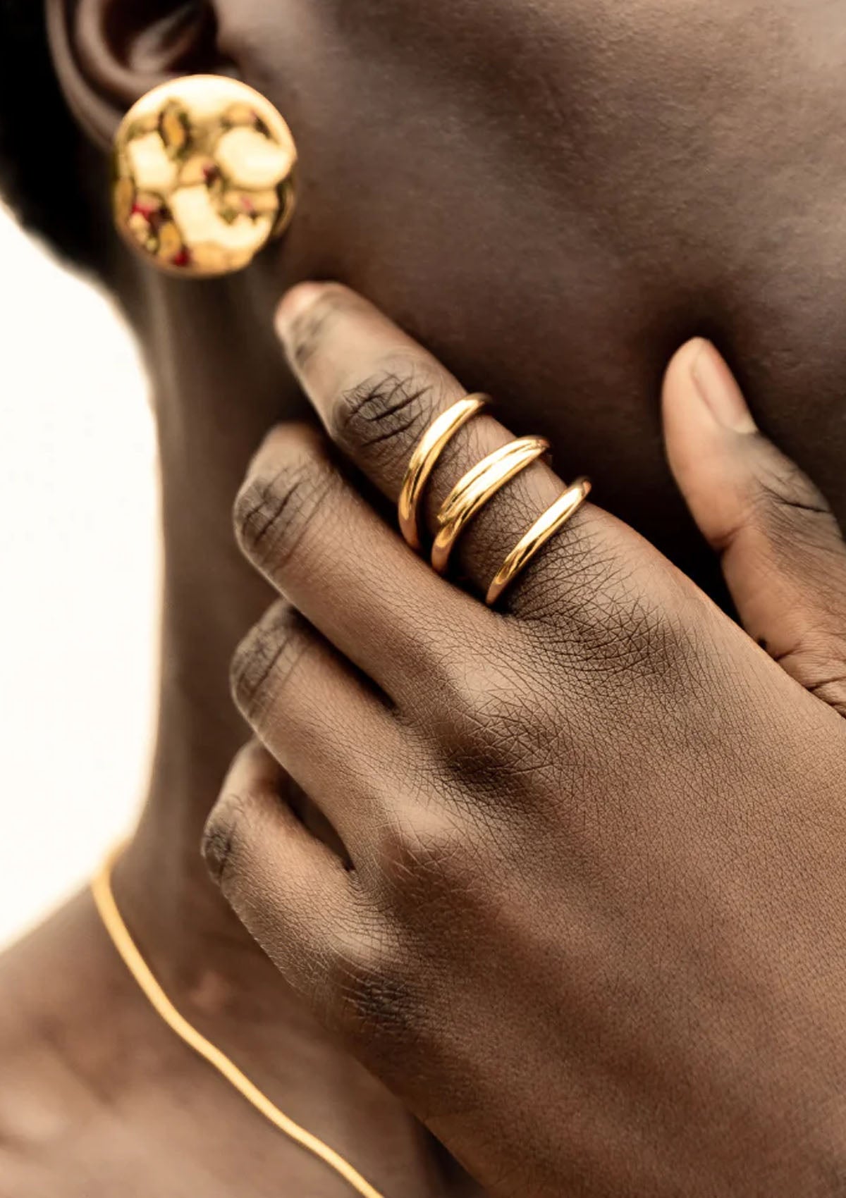 Amali Open Ring | Gold