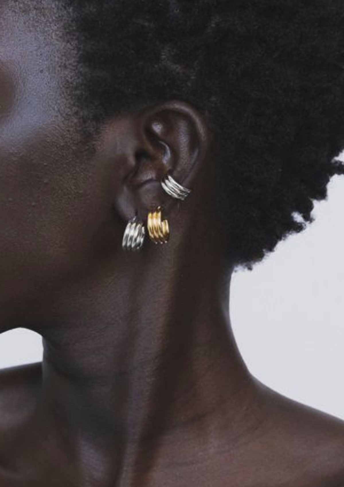 Waya Triple Hoops | Gold