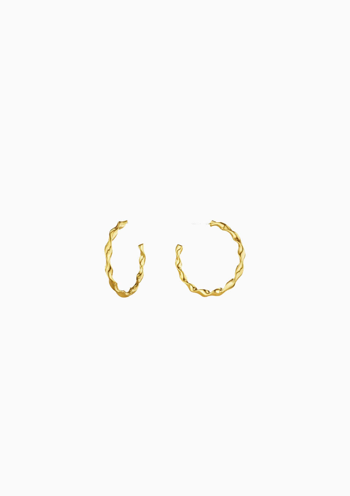 Twist Hoop Earring | Gold