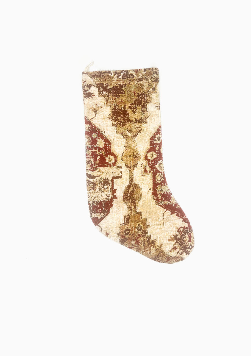 Persian Rug Pattern Stocking | Red