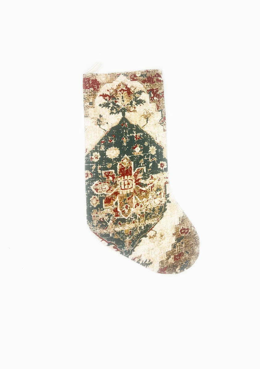 Persian Rug Pattern Stocking | Green