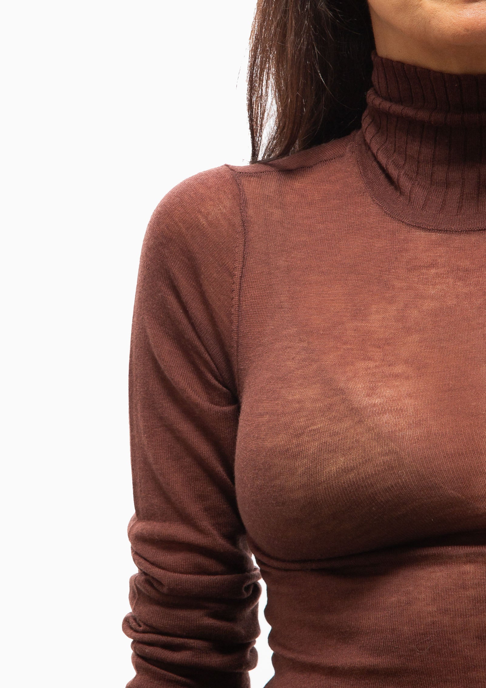 Cashmere Mock Neck | Americano