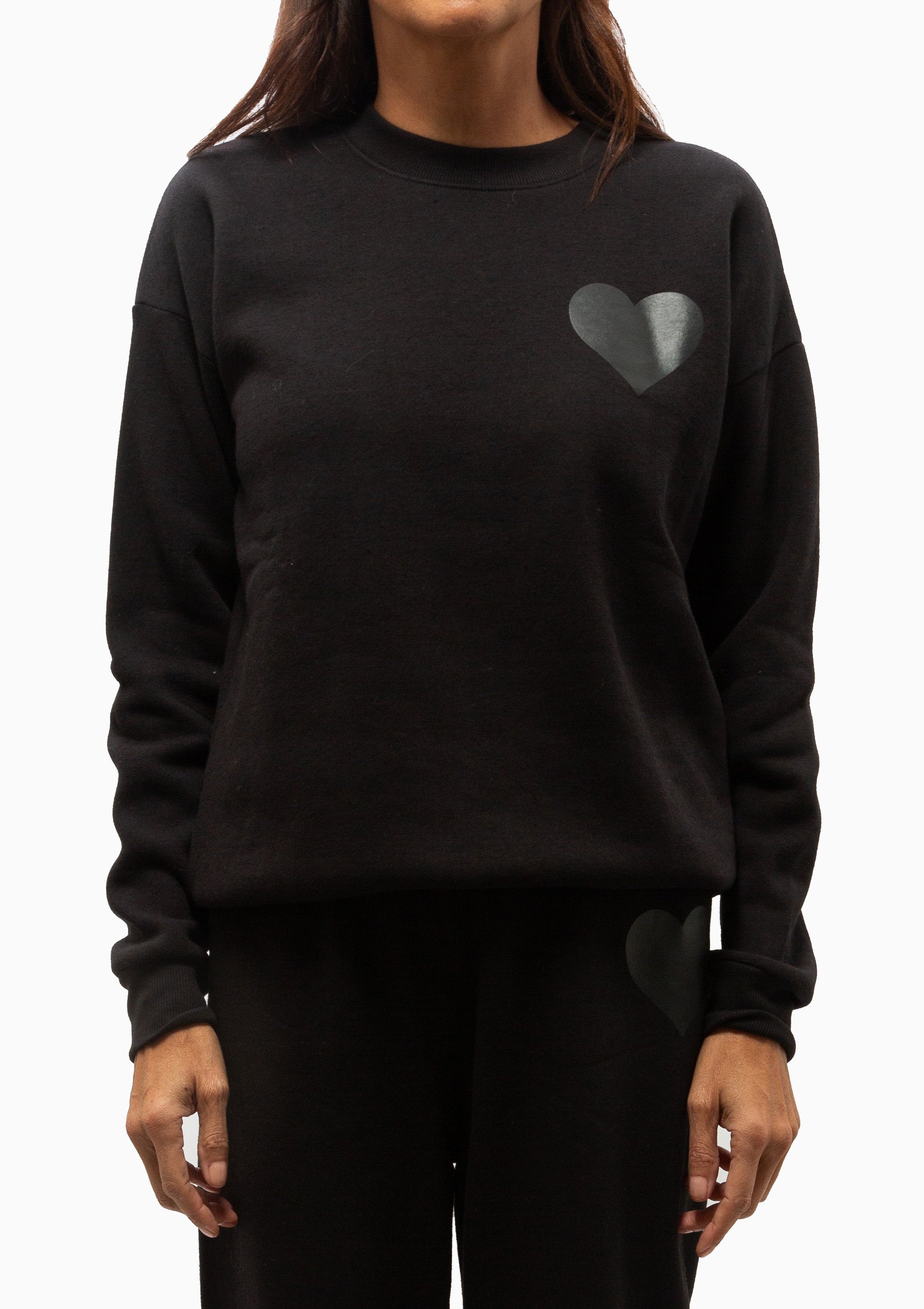 Heart Sweatshirt | Black