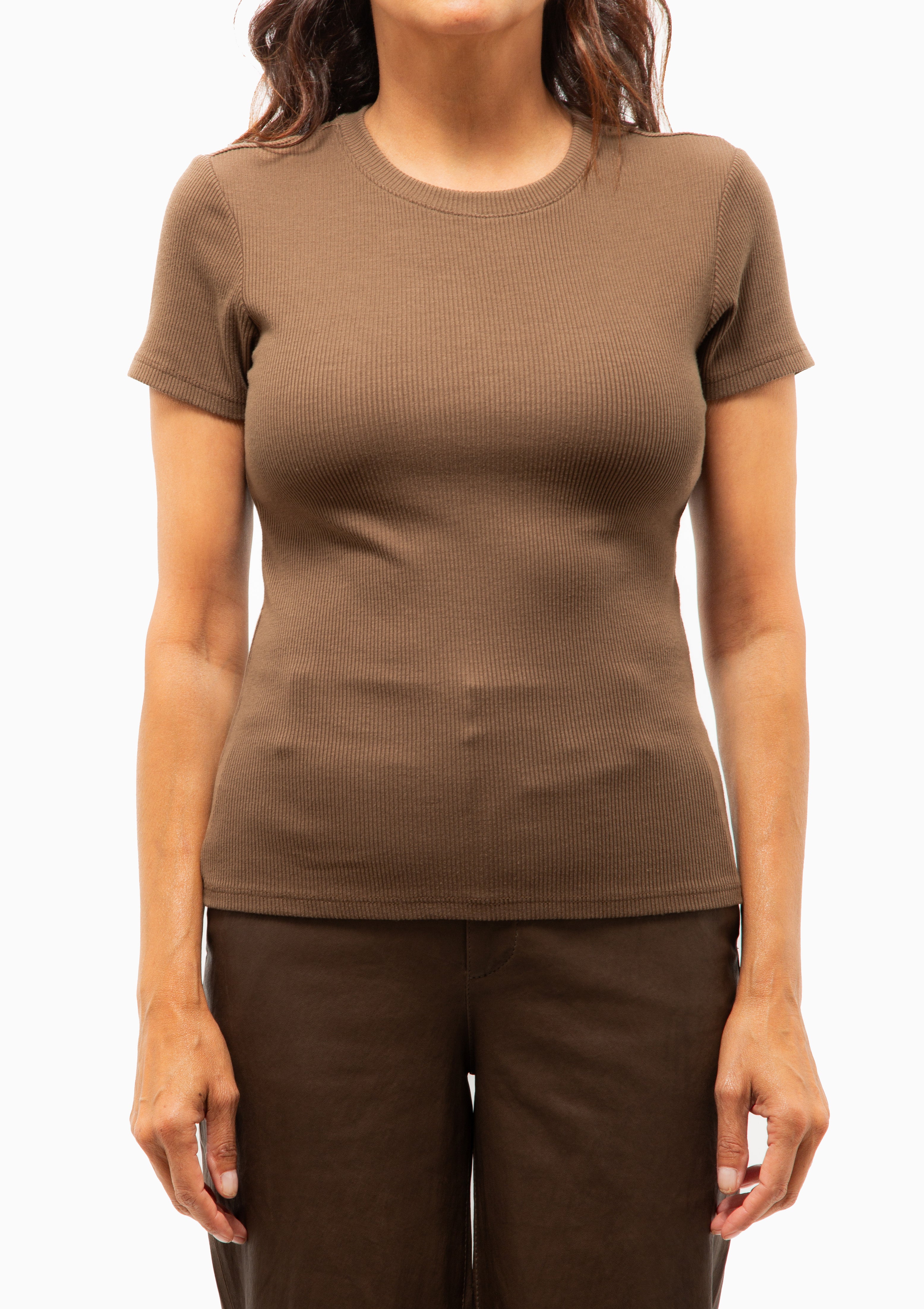 Rib Baby Tee | Truffle