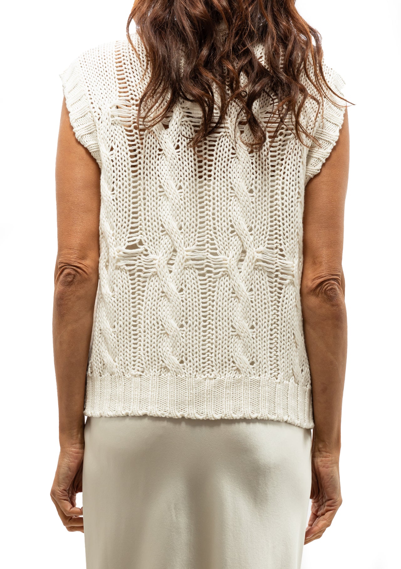 Crawford Cotton Cashmere Sweater | Gardenia