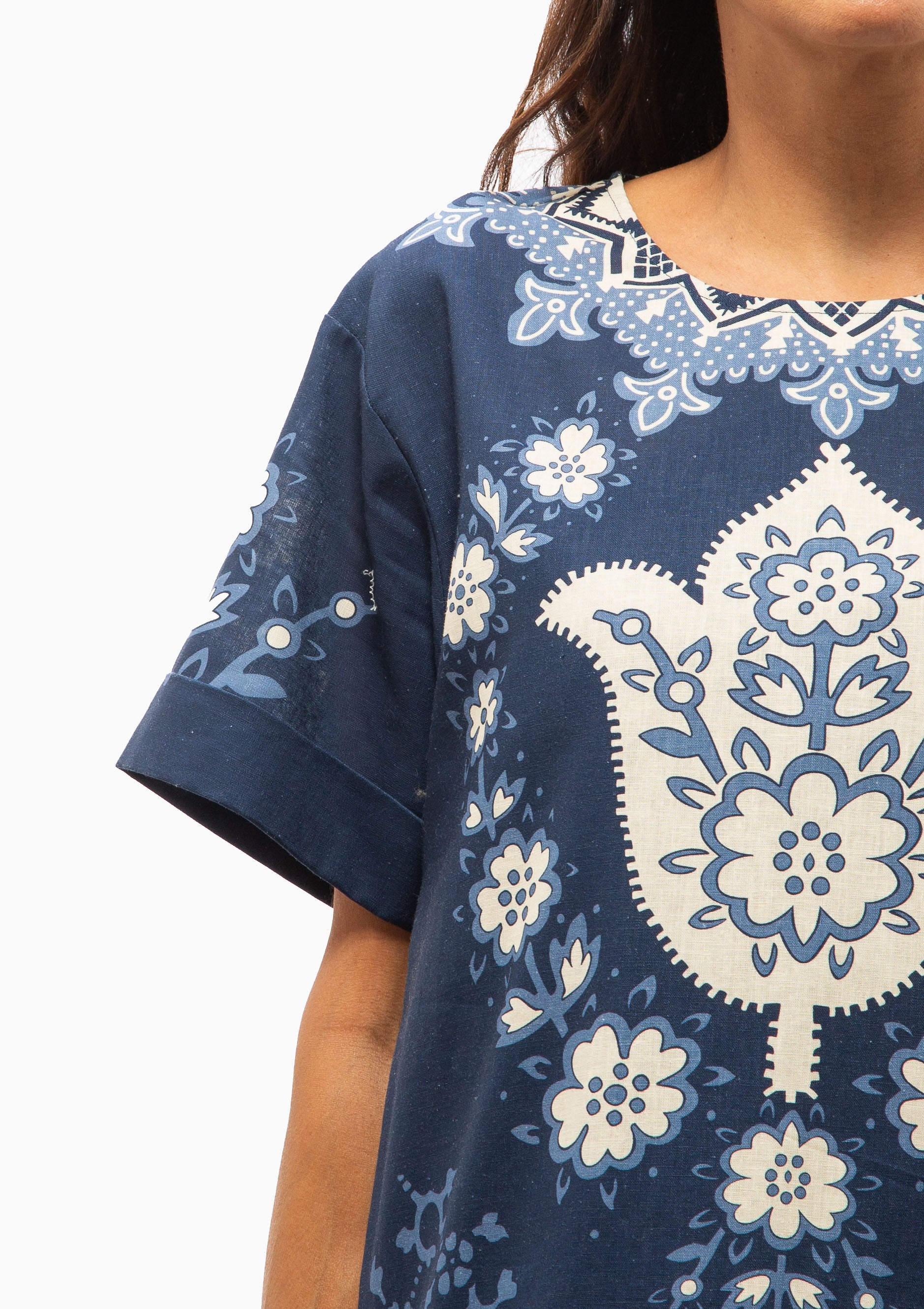 Emelina Short Sleeve Dress | Navy