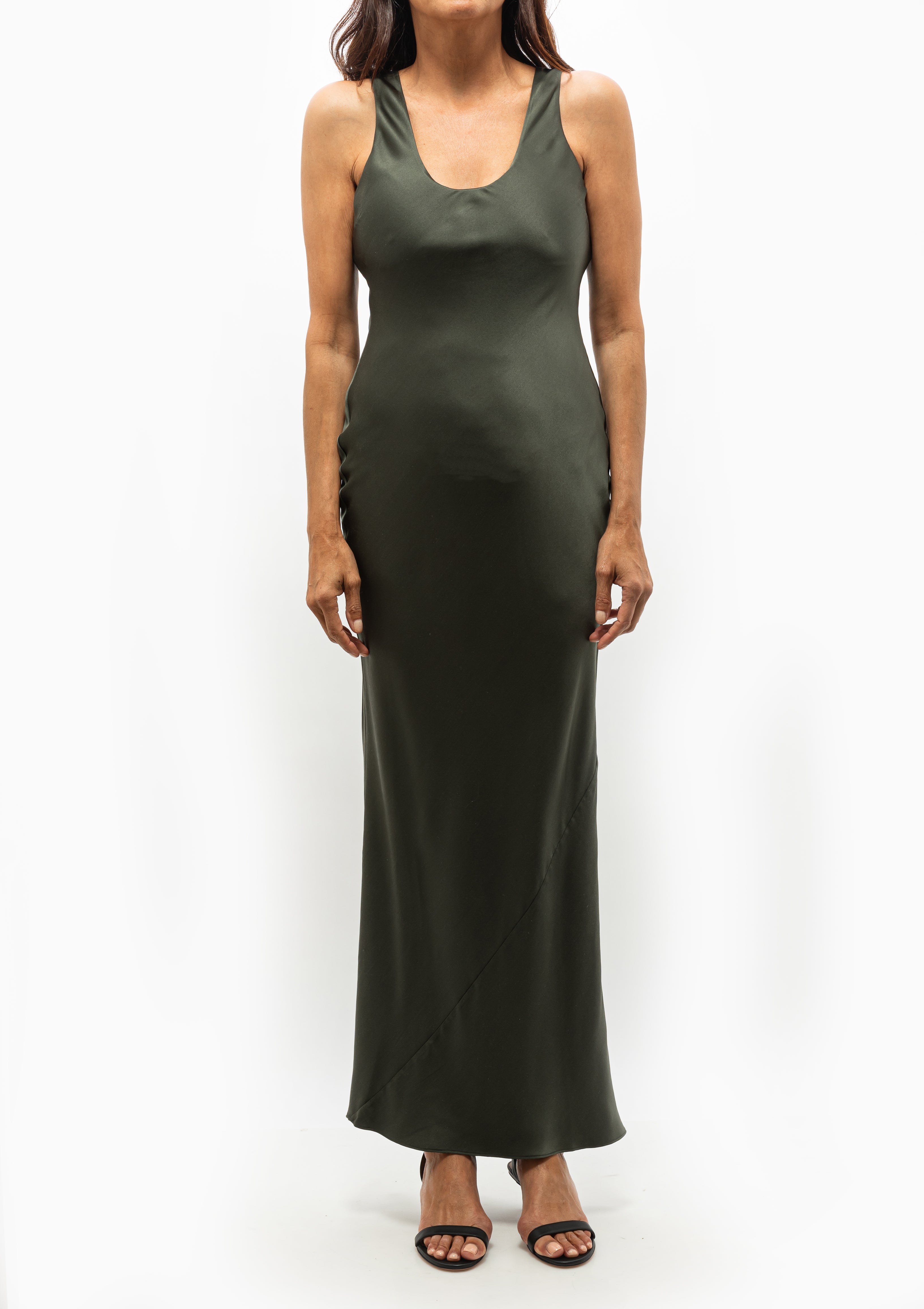 Camille Dress | Dark Olive