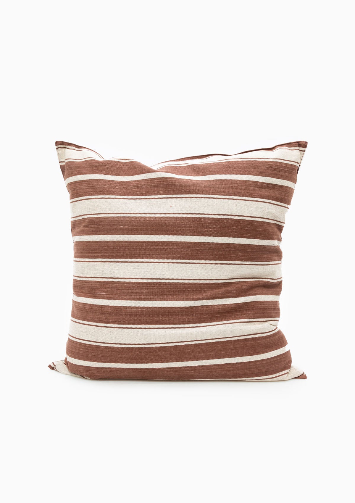 New Cushion, Chocolate Brown/Ecru | 20" x 20"