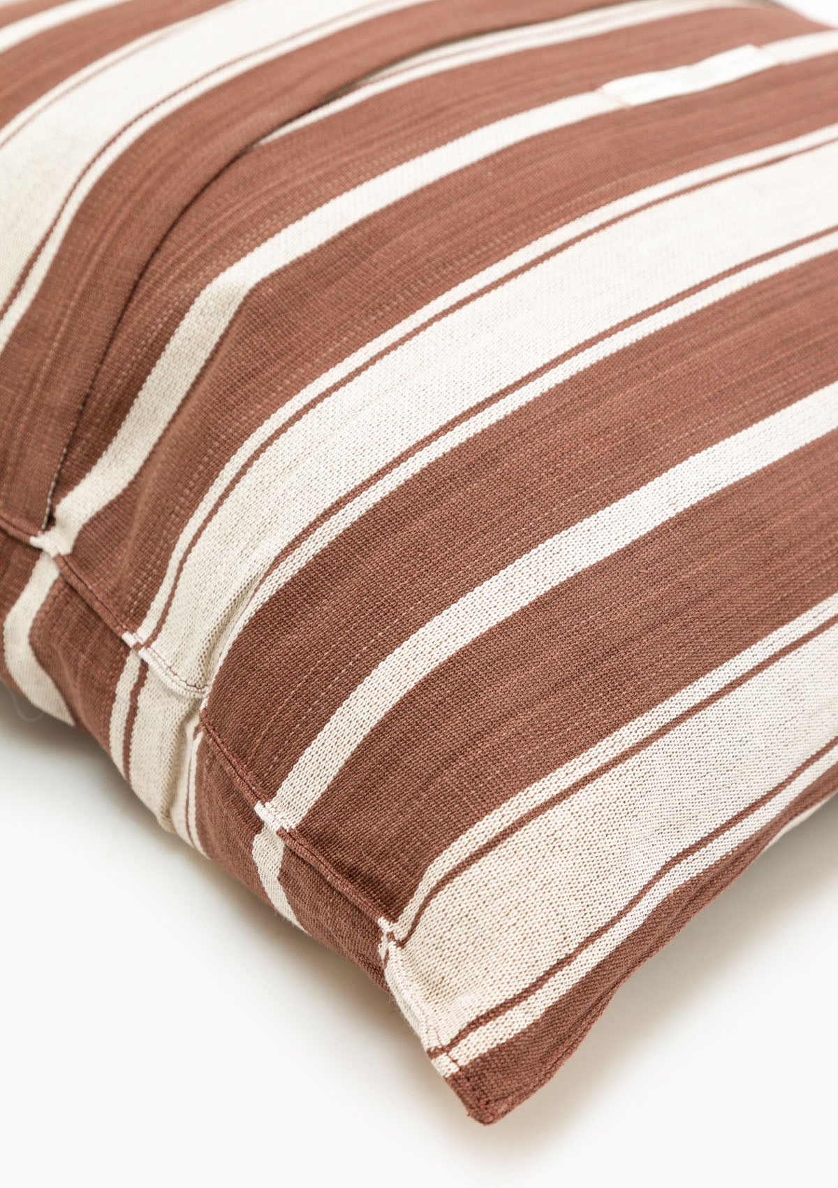 New Cushion, Chocolate Brown/Ecru | 20" x 20"
